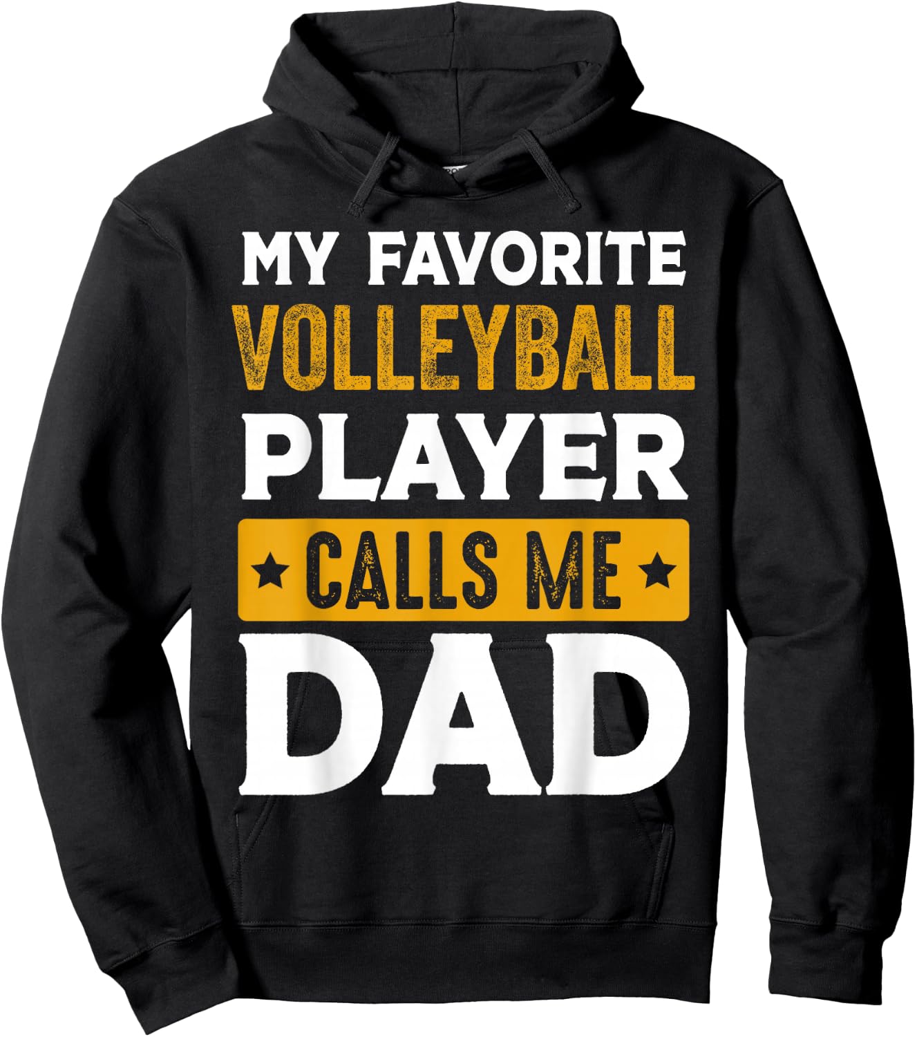 Proud Volleyball Dad Father's Day Funny Volleyball Daddy Hoodie - Hoodie | Black