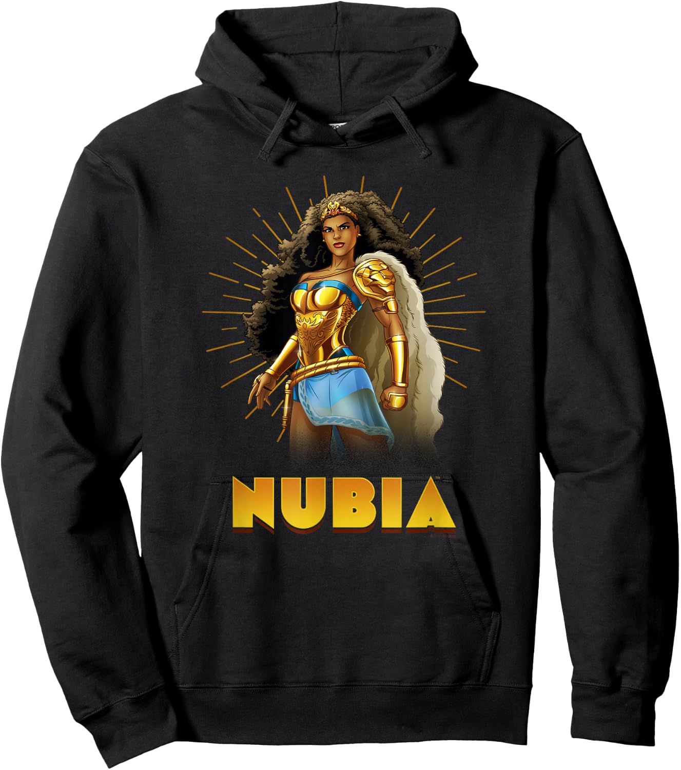DC Comics Nubia Hero Pose Portrait Hoodie - Hoodie | Black