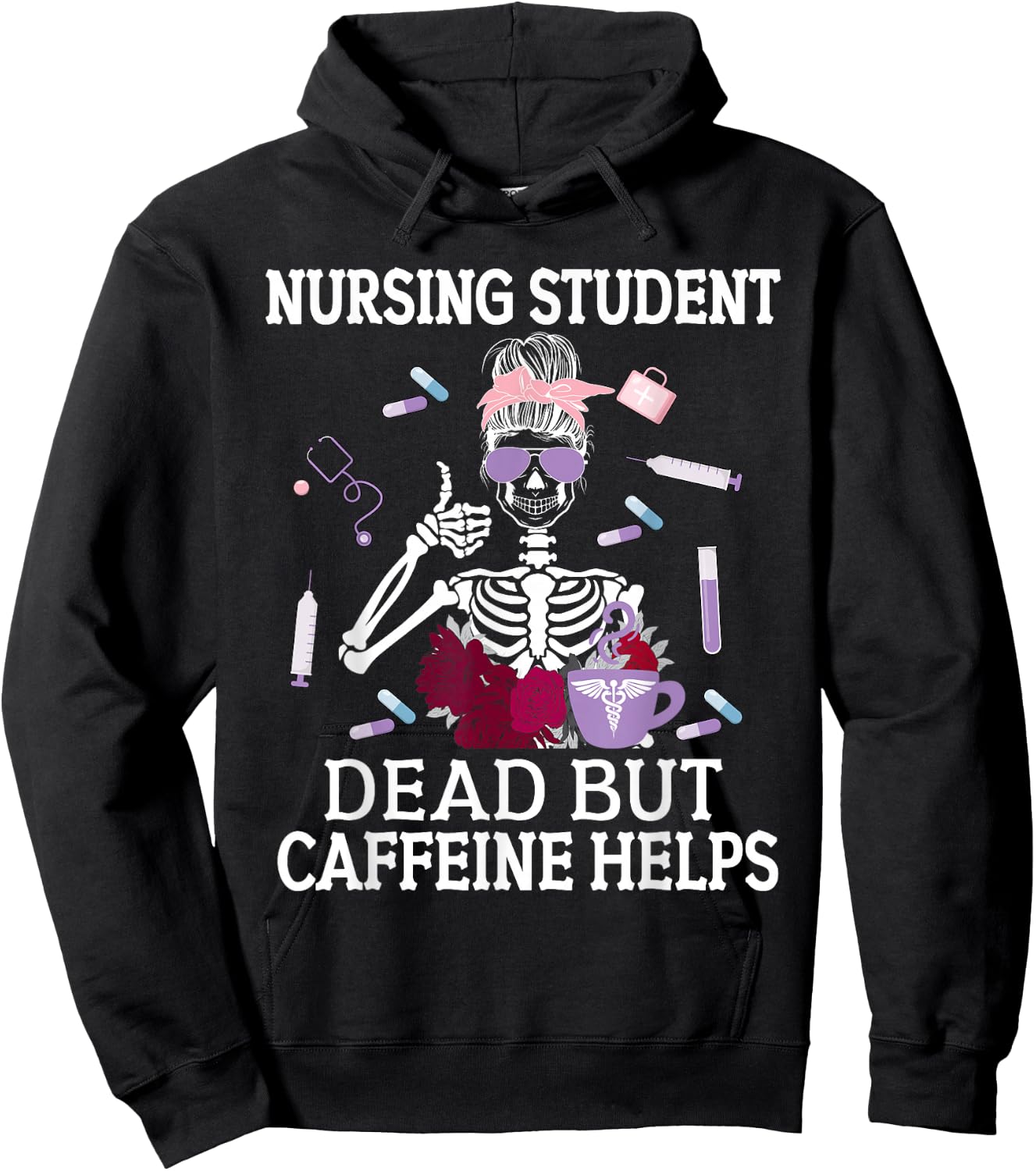 Nursing Student Future Nurse In Progress Hoodie - Hoodie | Black