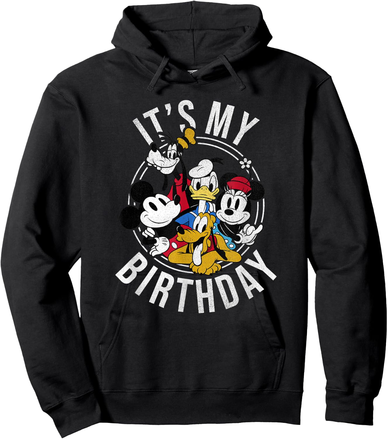 Disney Mickey & Friends It's My Birthday Group Hoodie - Hoodie | Black