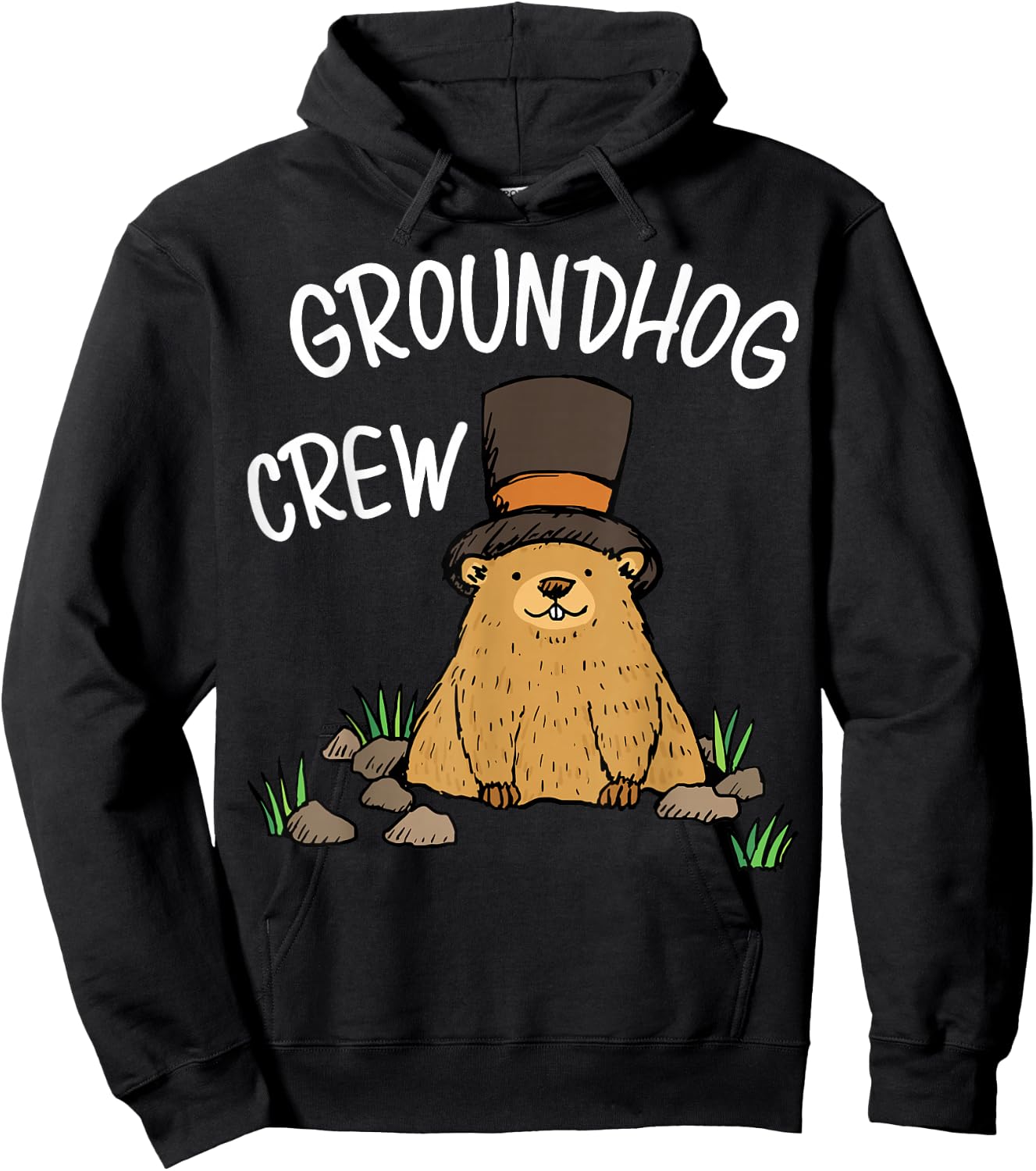 Funny Groundhog day Groundhog Crew for kids Hoodie - Hoodie | Black