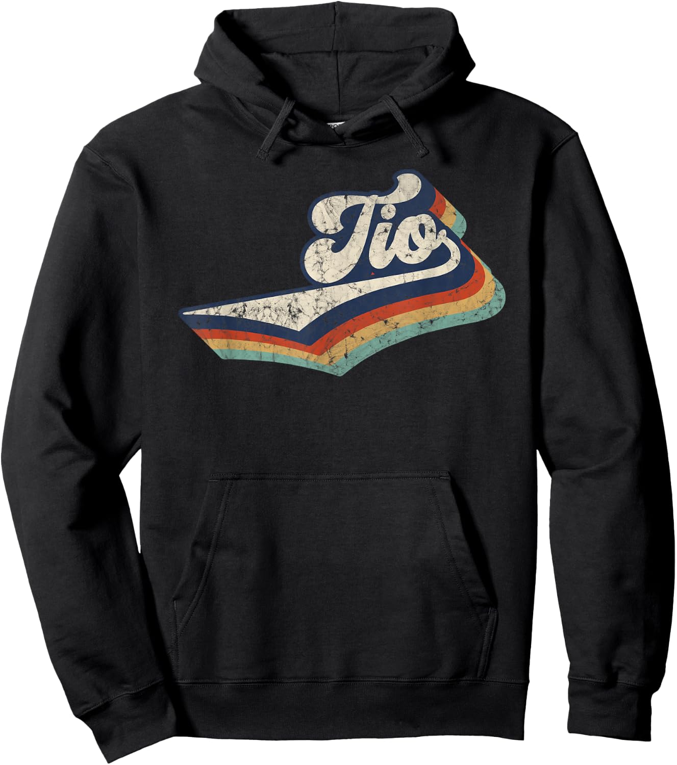 Retro Cute Tio Best Tio Ever Birthday Idea Hoodie - Hoodie | Black
