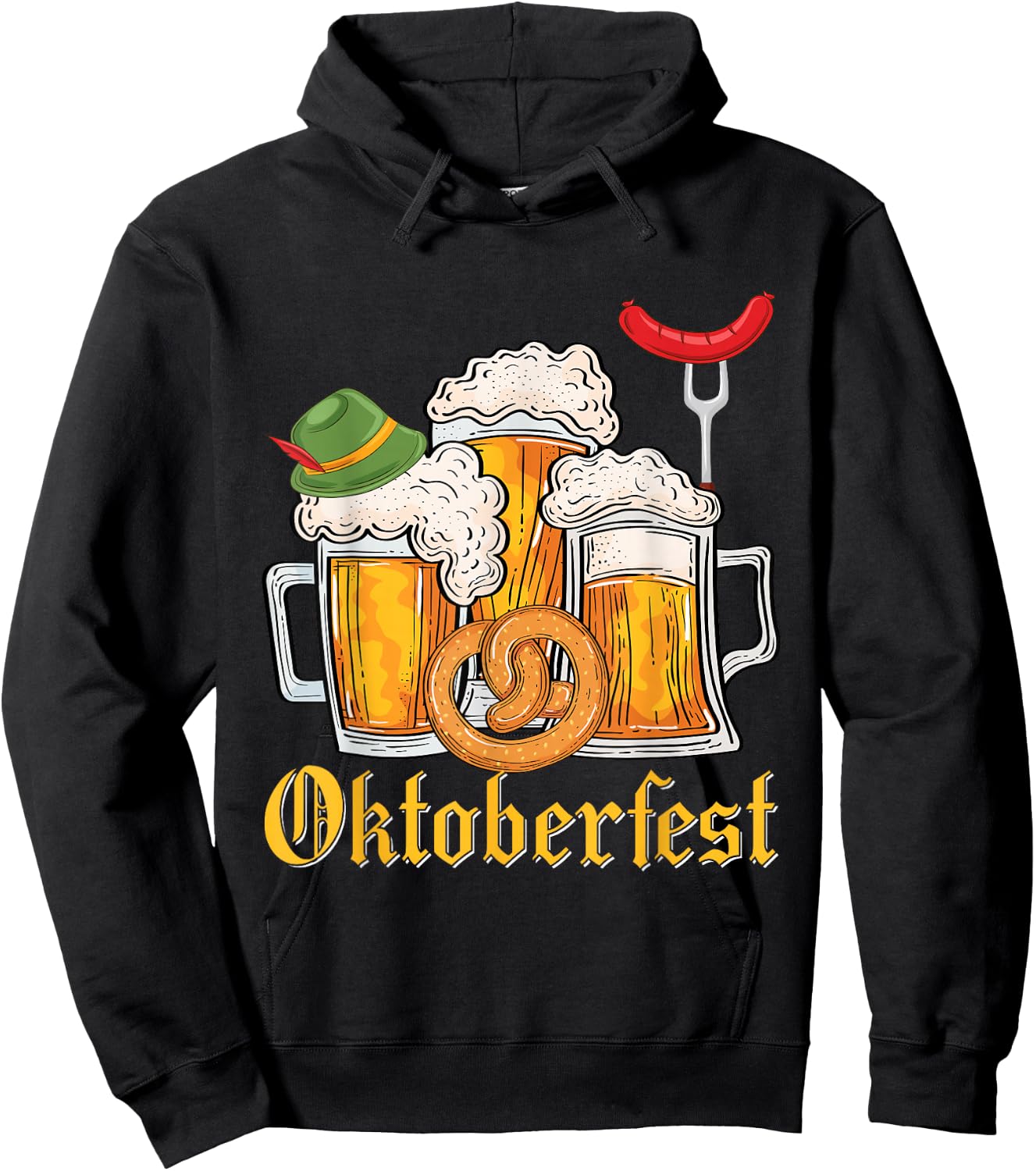 Oktoberfest 2025 Funny Oktoberfest 2025 Costume Men Women Hoodie - Hoodie | Black