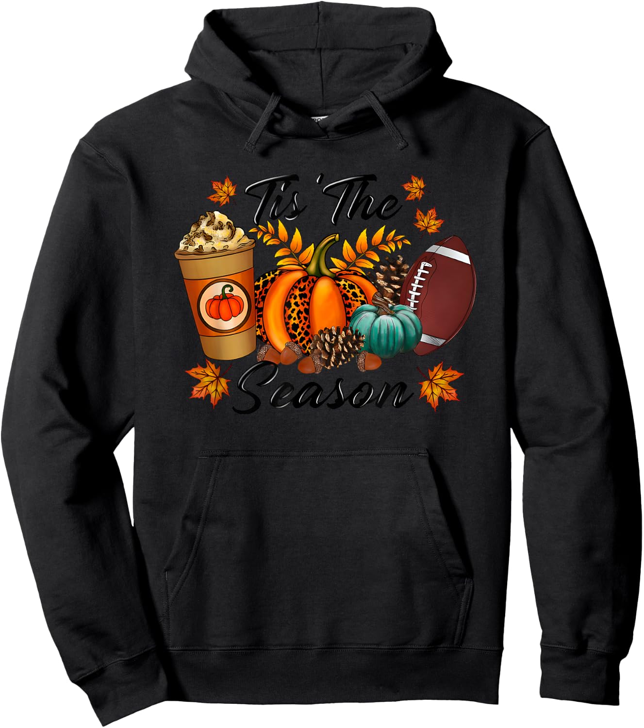 Tis The Season Halloween Hoodie - Hoodie | Black