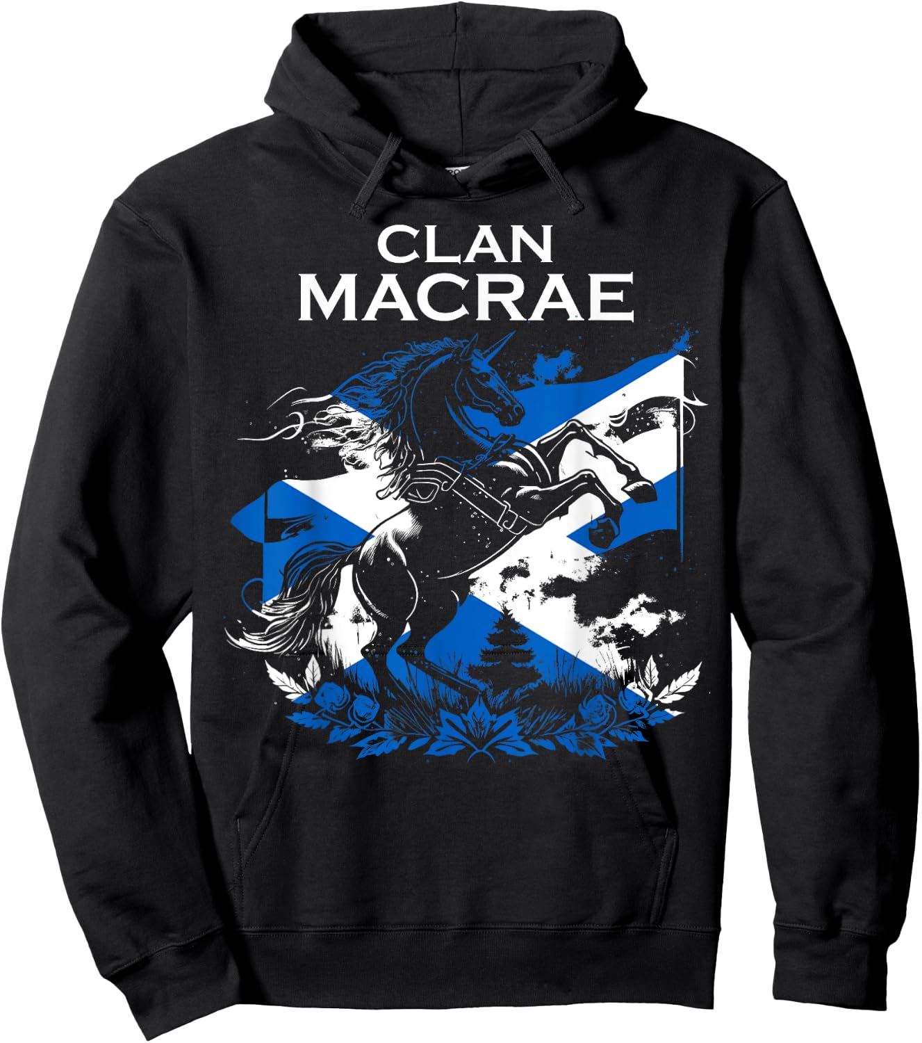 Macrae Clan Family Last Name Scotland Scottish Hoodie - Hoodie | Black
