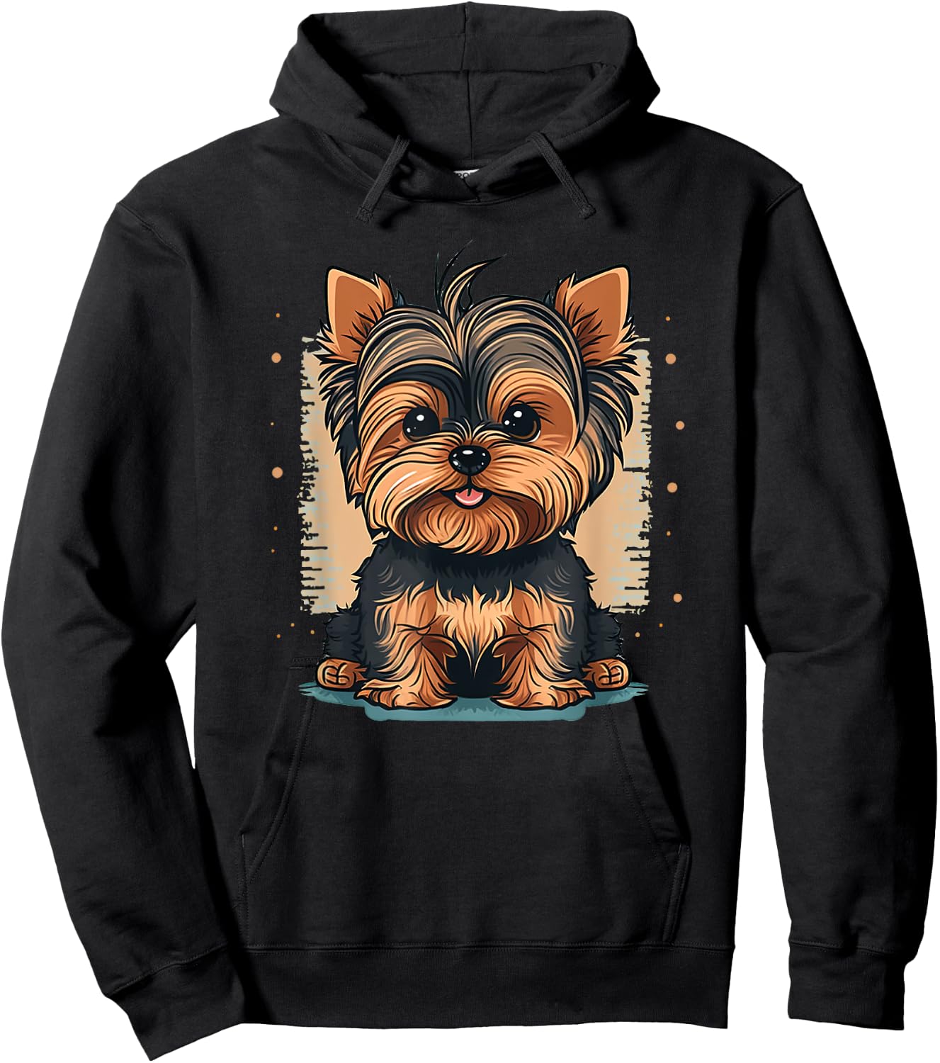 Funny Yorkshire Terrier Cute Puppy Hoodie - Hoodie | Black