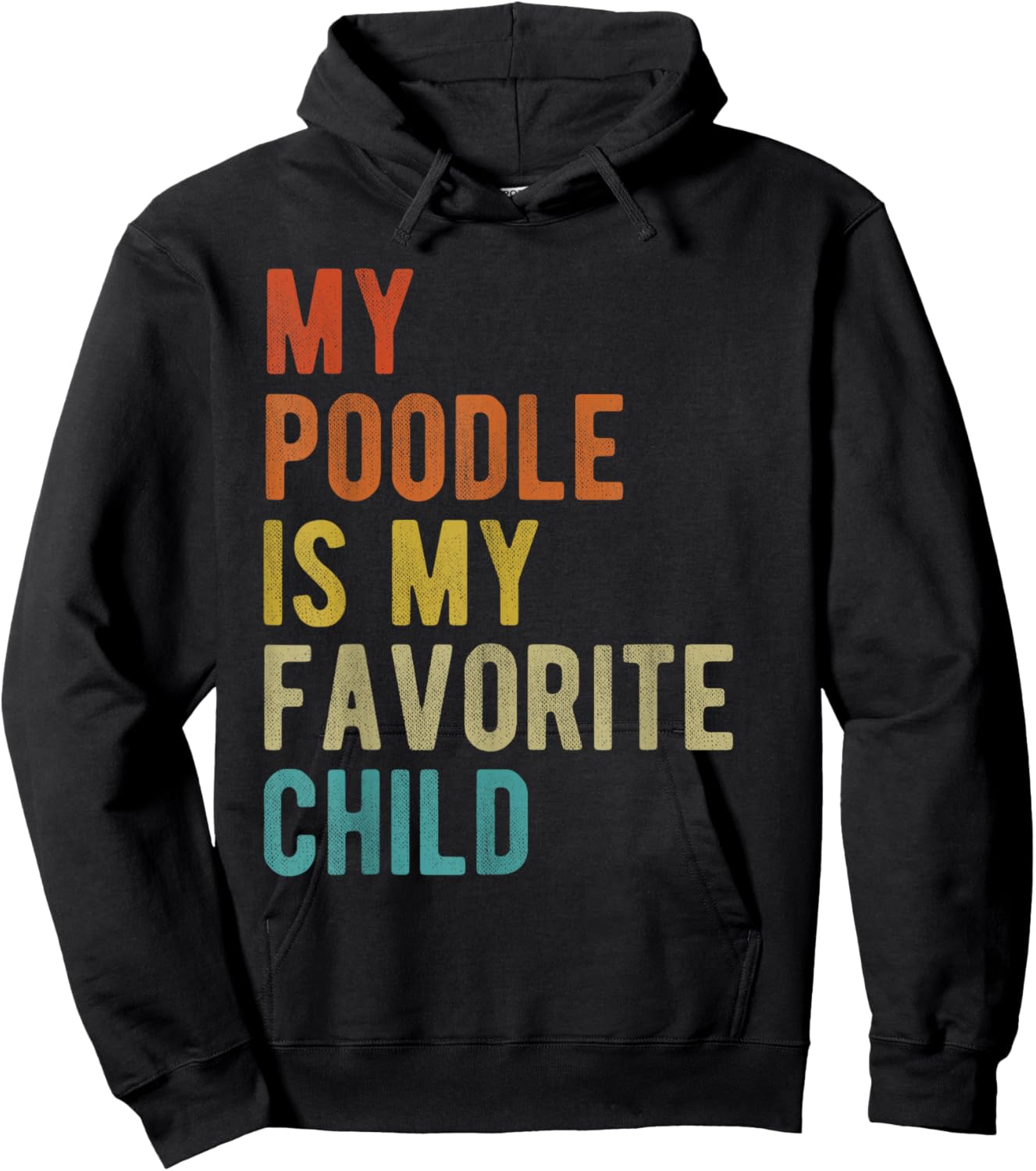Standard Toy Poodle Mom Dad Dog Lover Funny Sarcastic Quote Hoodie - Hoodie | Black