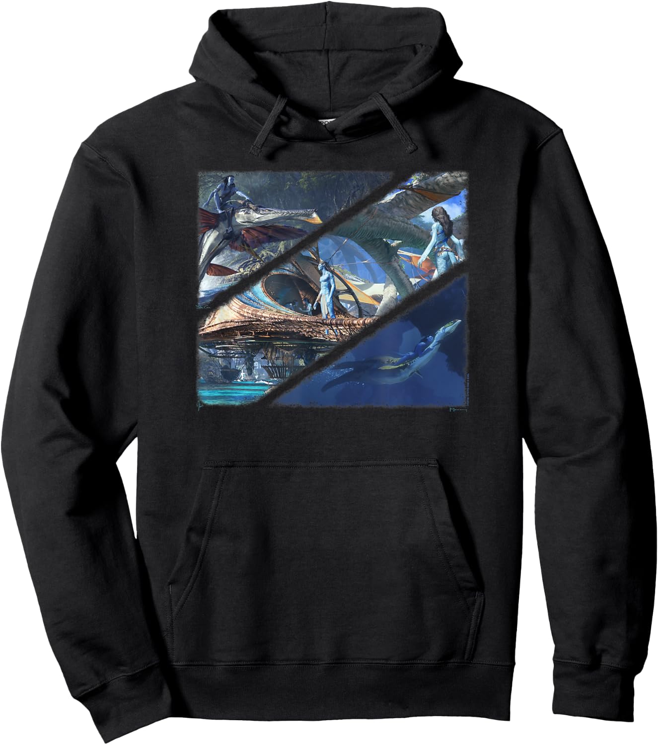 Art of Avatar Collection: Art of Avatar Collage Hoodie - Hoodie | Black