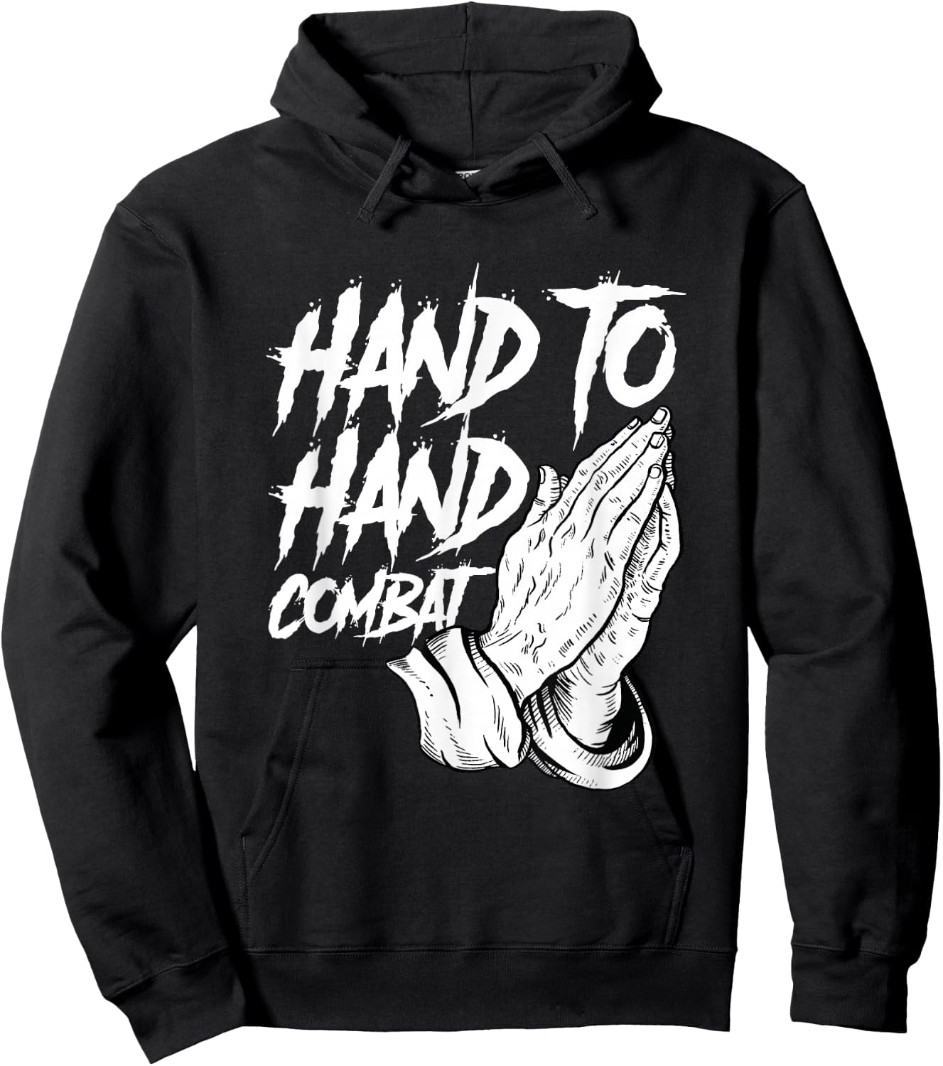 Praying Hands Christian Hand To Hand Combat Hoodie - Hoodie | Black