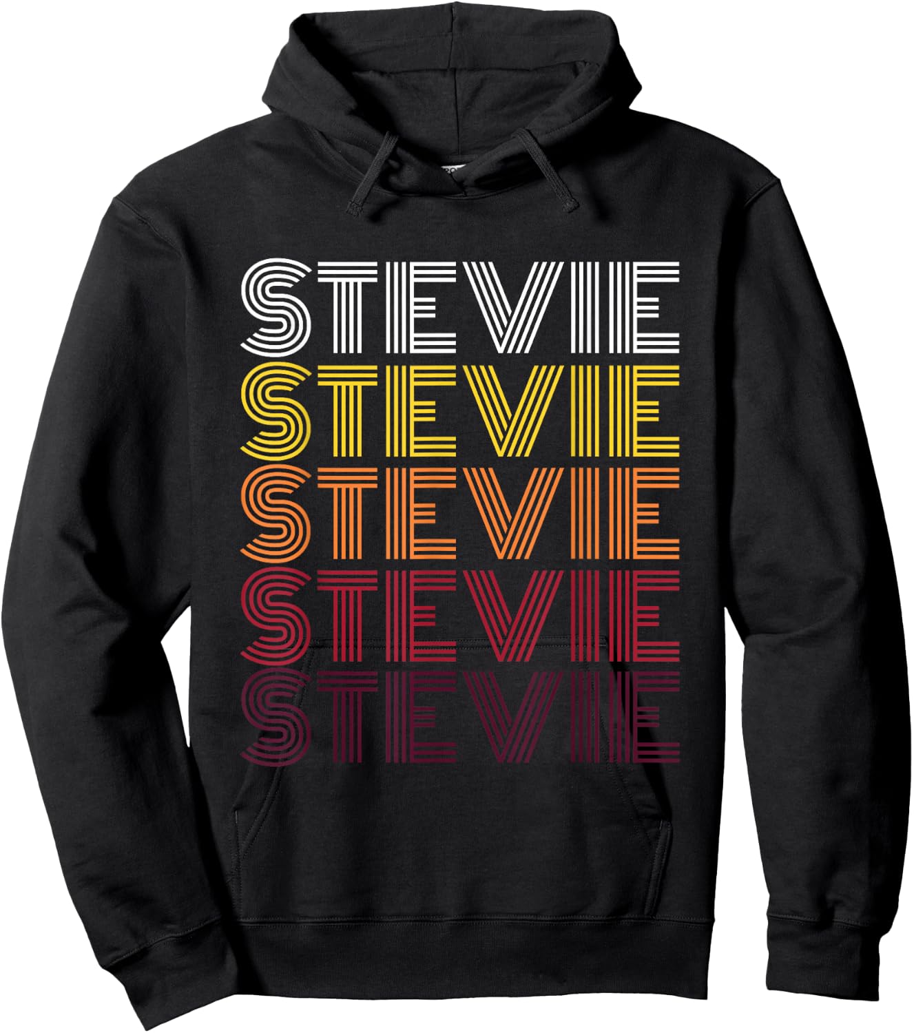 Funny Stevie First Name Vintage Stevie Hoodie - Hoodie | Black
