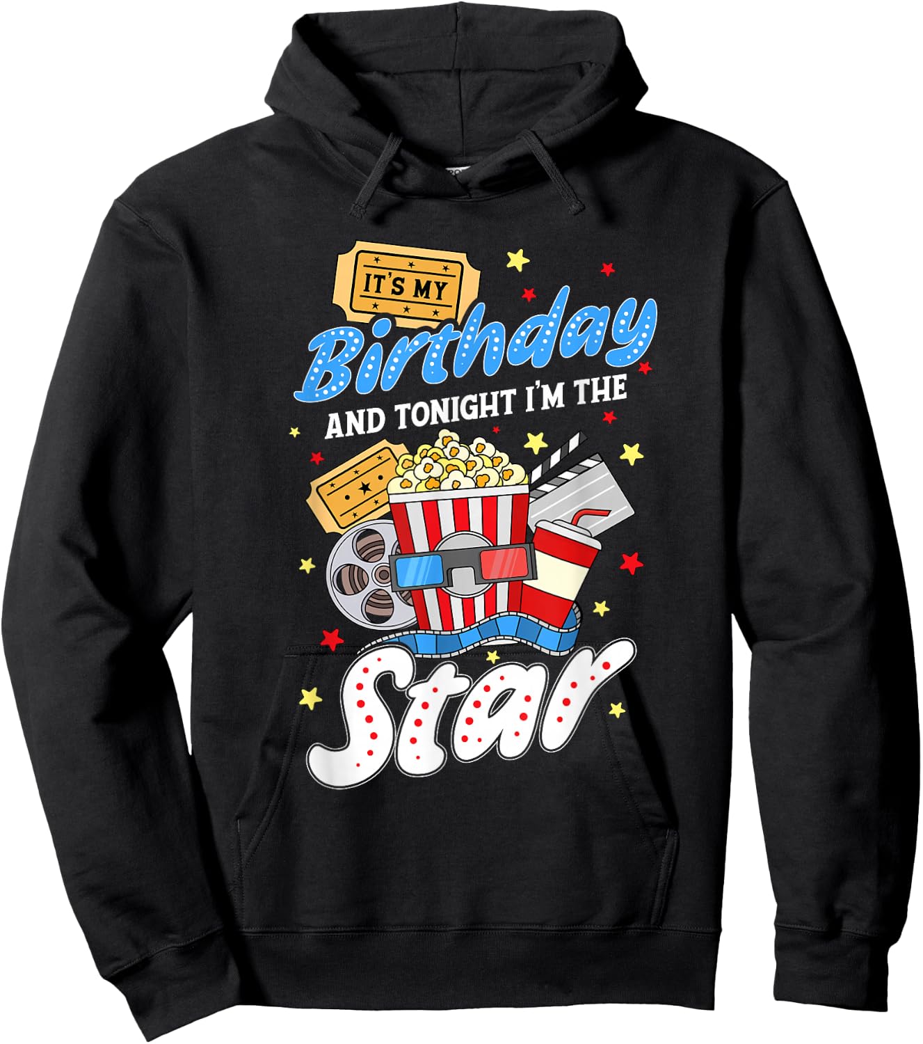 Family Movie Night Outfit Women Kids - Movie Lover Hoodie - Hoodie | Black