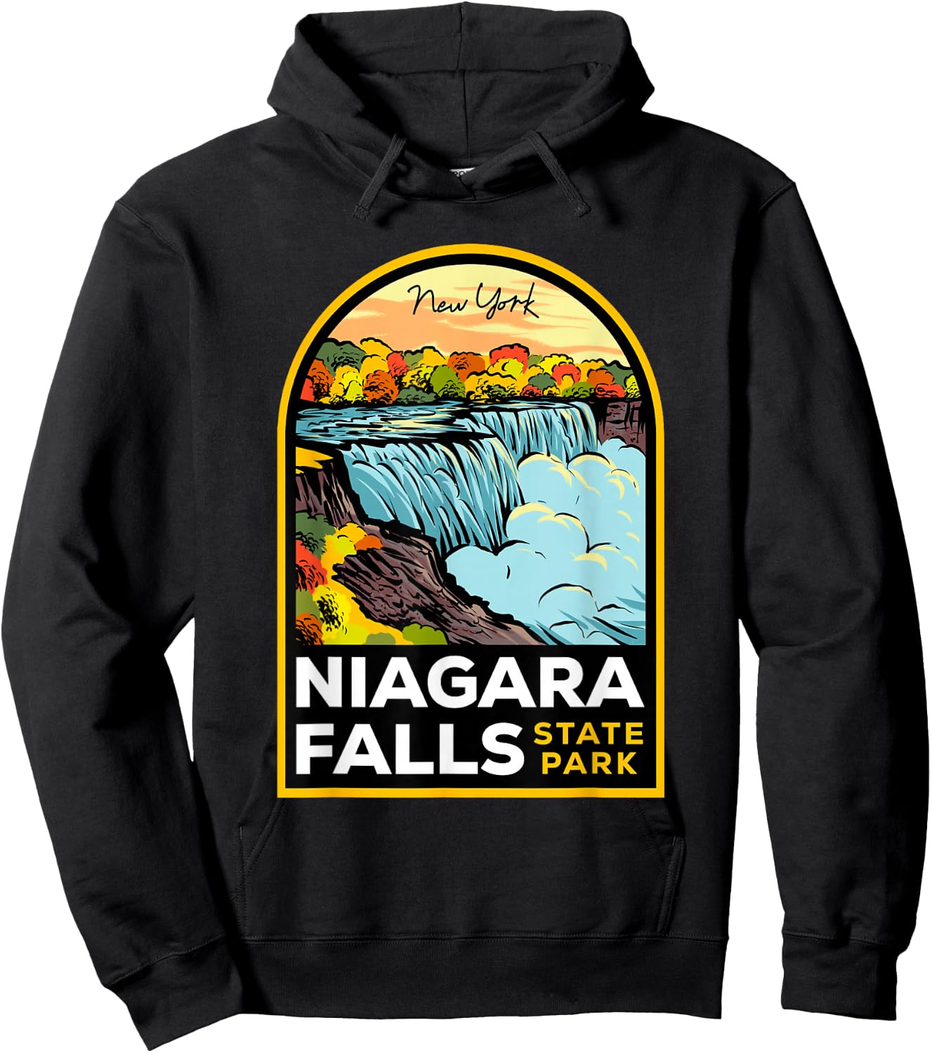 Niagara Falls State Park NY Hoodie - Hoodie | Black