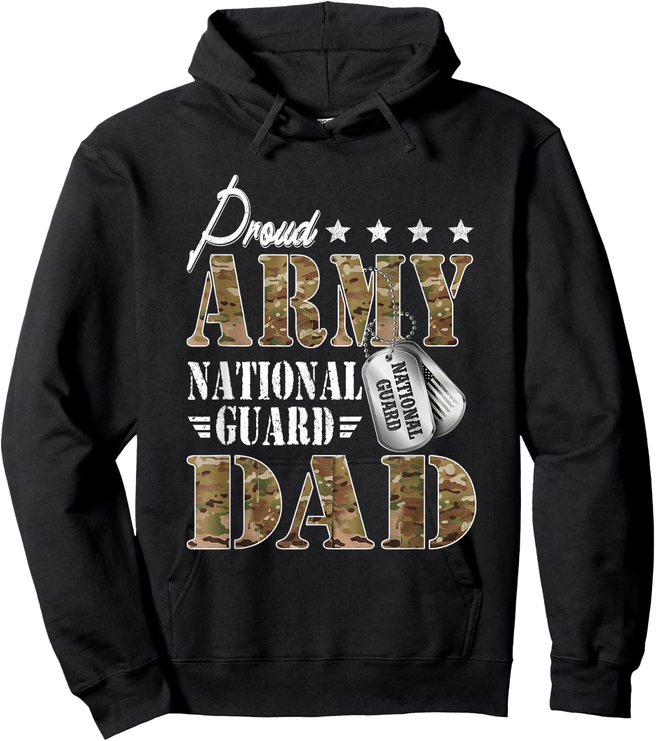 Proud Army National Guard Dad National Guard Graduation Hoodie - Hoodie | Black