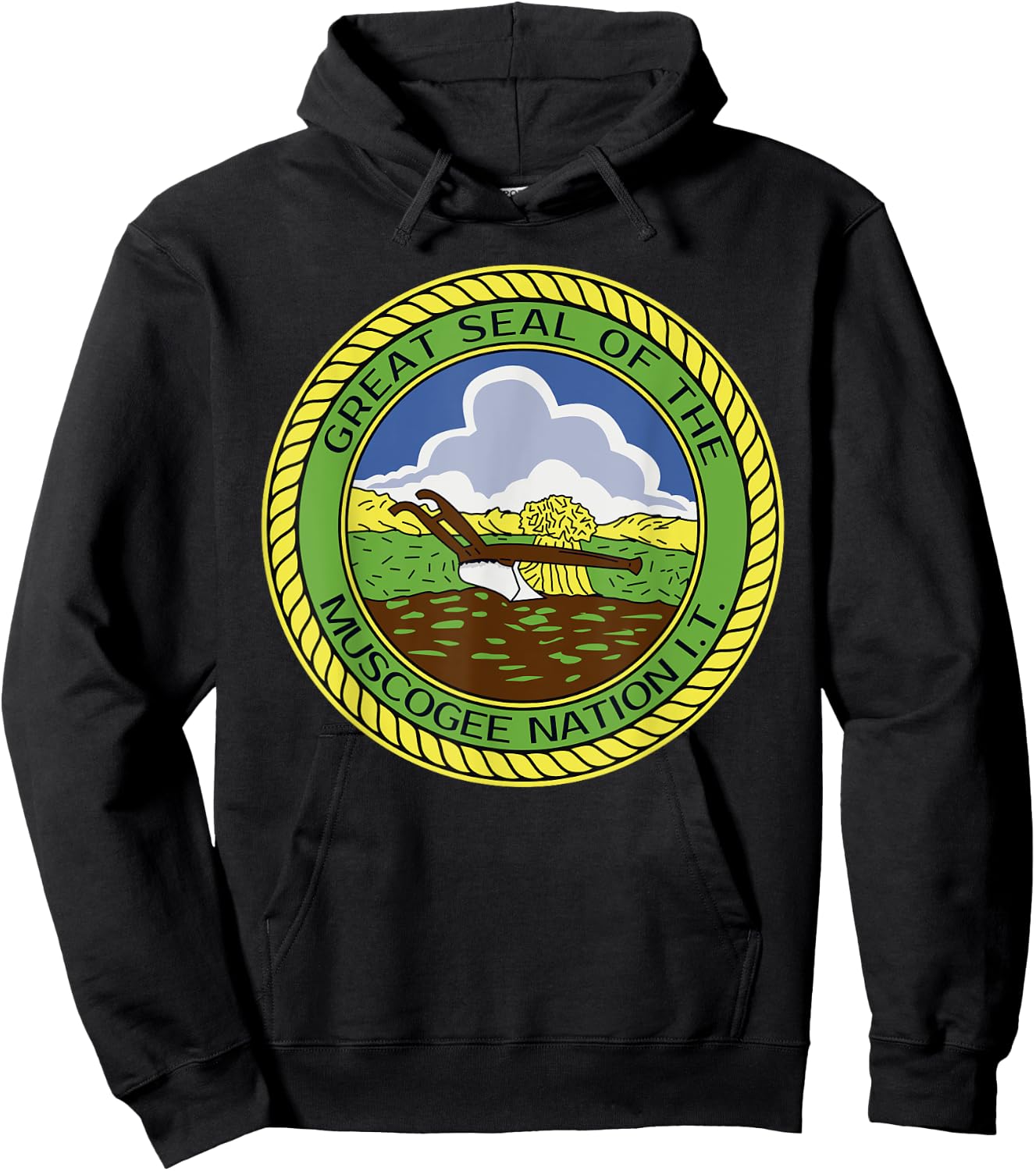 Muscogee Creek Nation Muskogee Mvskoke Hoodie - Hoodie | Black