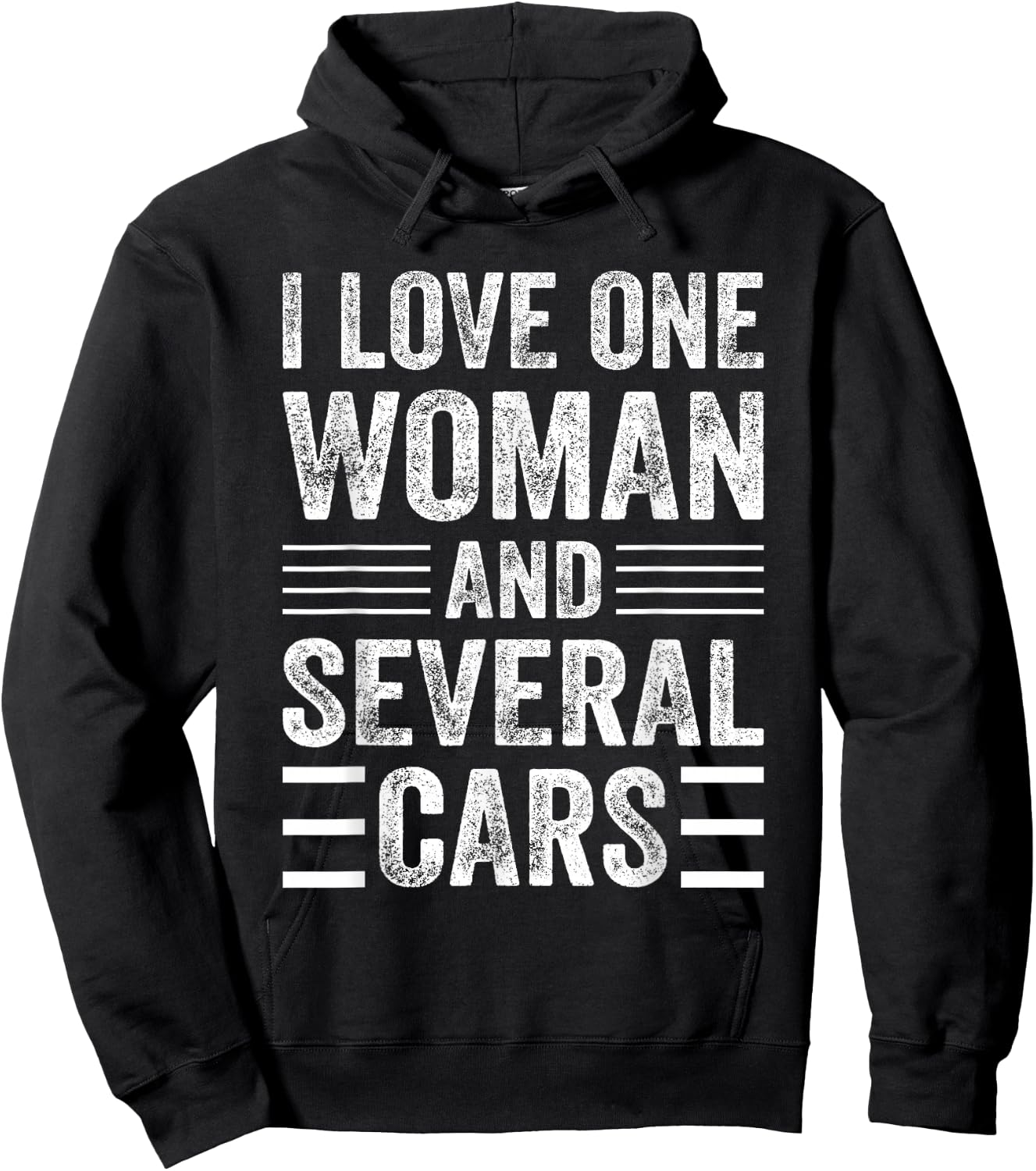 I Love One Woman And Several Cars - Funny Car Mechanic Hoodie - Hoodie | Black
