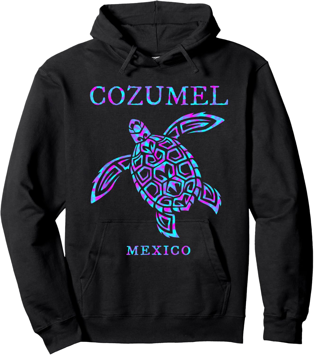 Cozumel Mexico Sea Turtle Boys Girls Toddler Cruise Souvenir Hoodie - Hoodie | Black