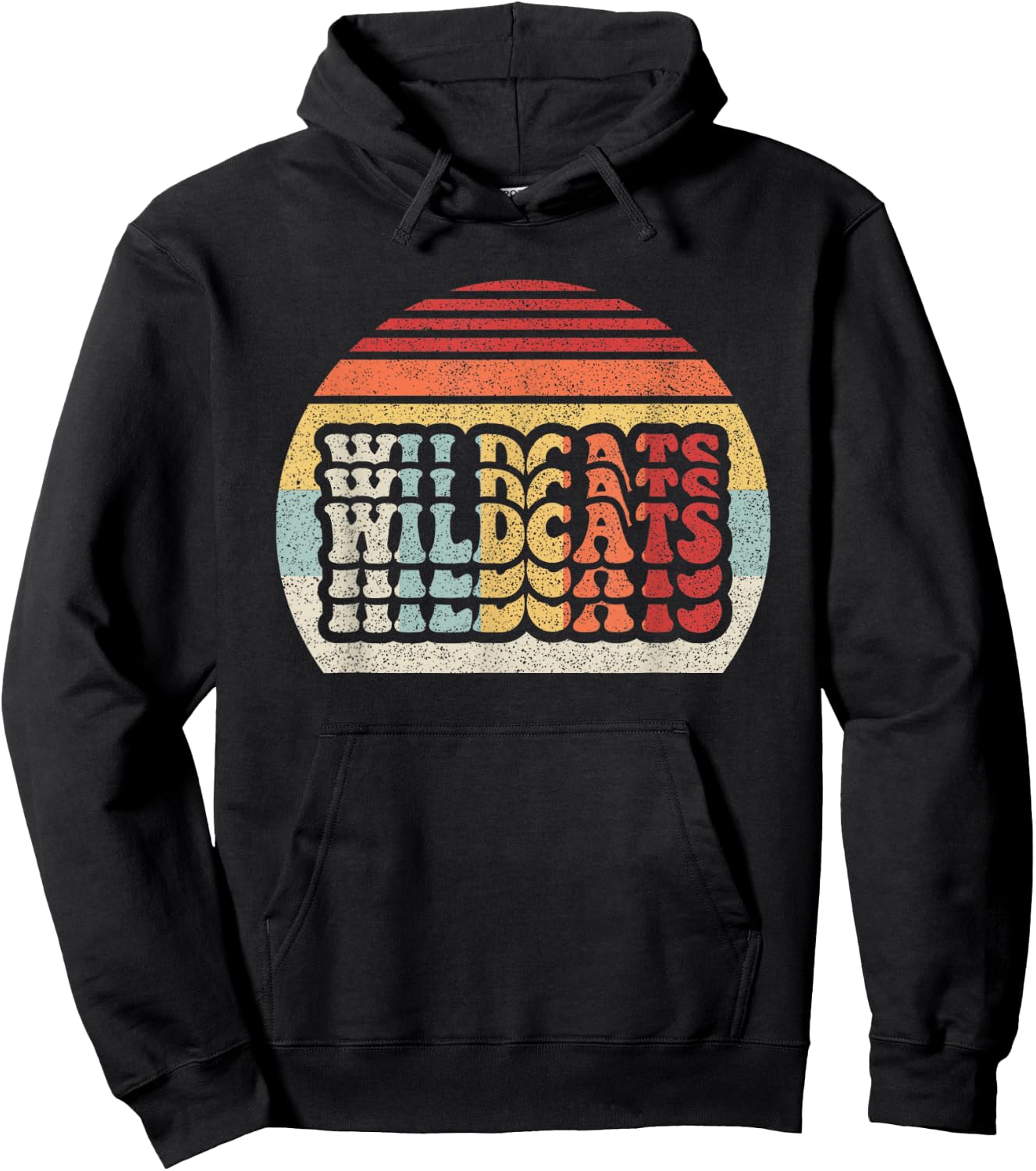Vintage Retro Wildcat Wildcats Hoodie - Hoodie | Black