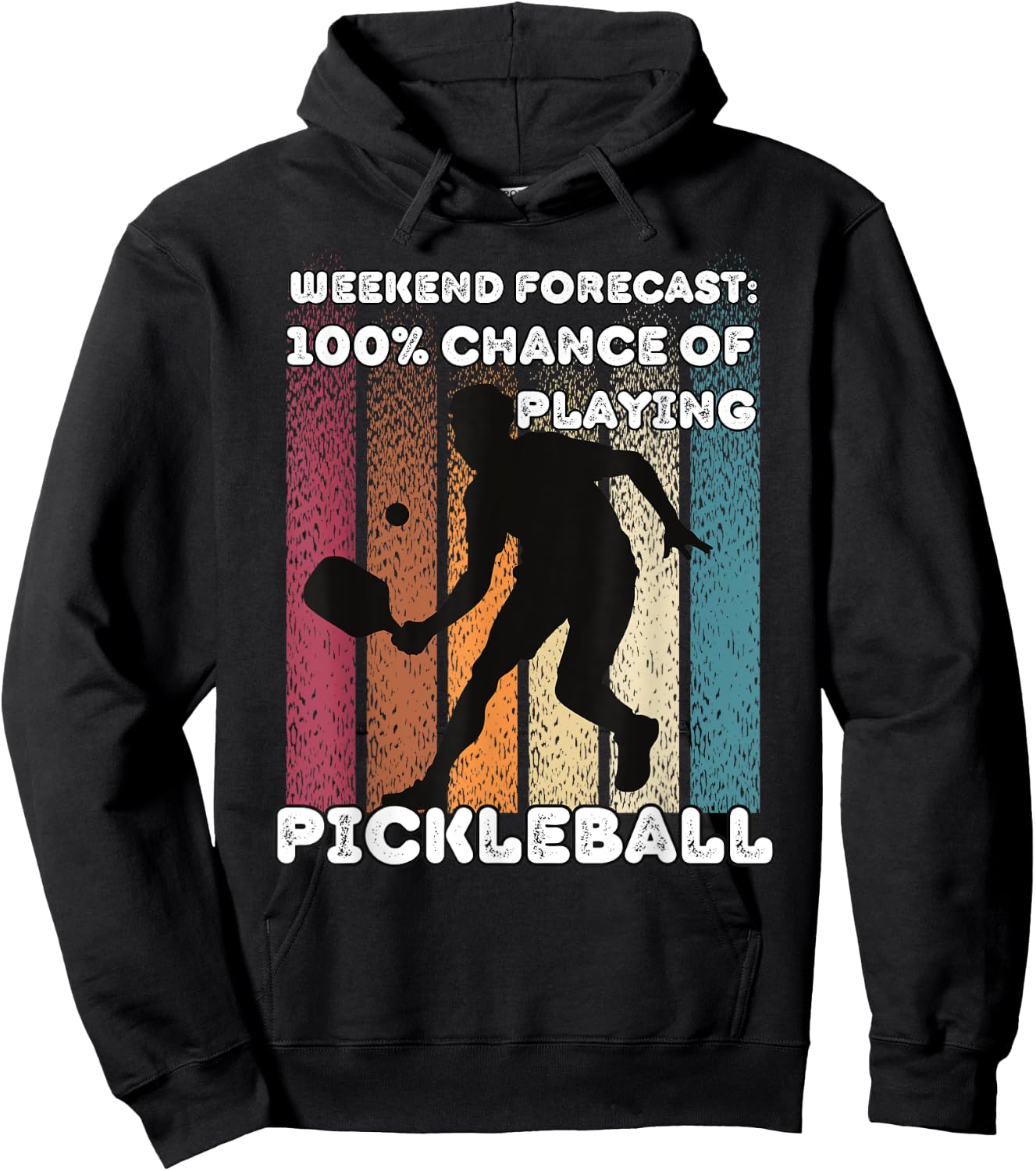 Pickle Ball Queen Gear & Player Funny Pickleball Hoodie - Hoodie | Black
