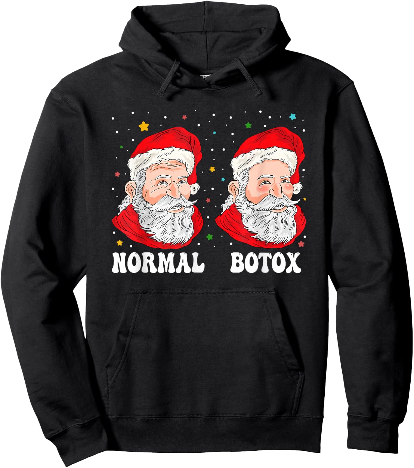 Botox Humor Santa Plastic Surgeon Botox Christmas Hoodie - Hoodie | Black