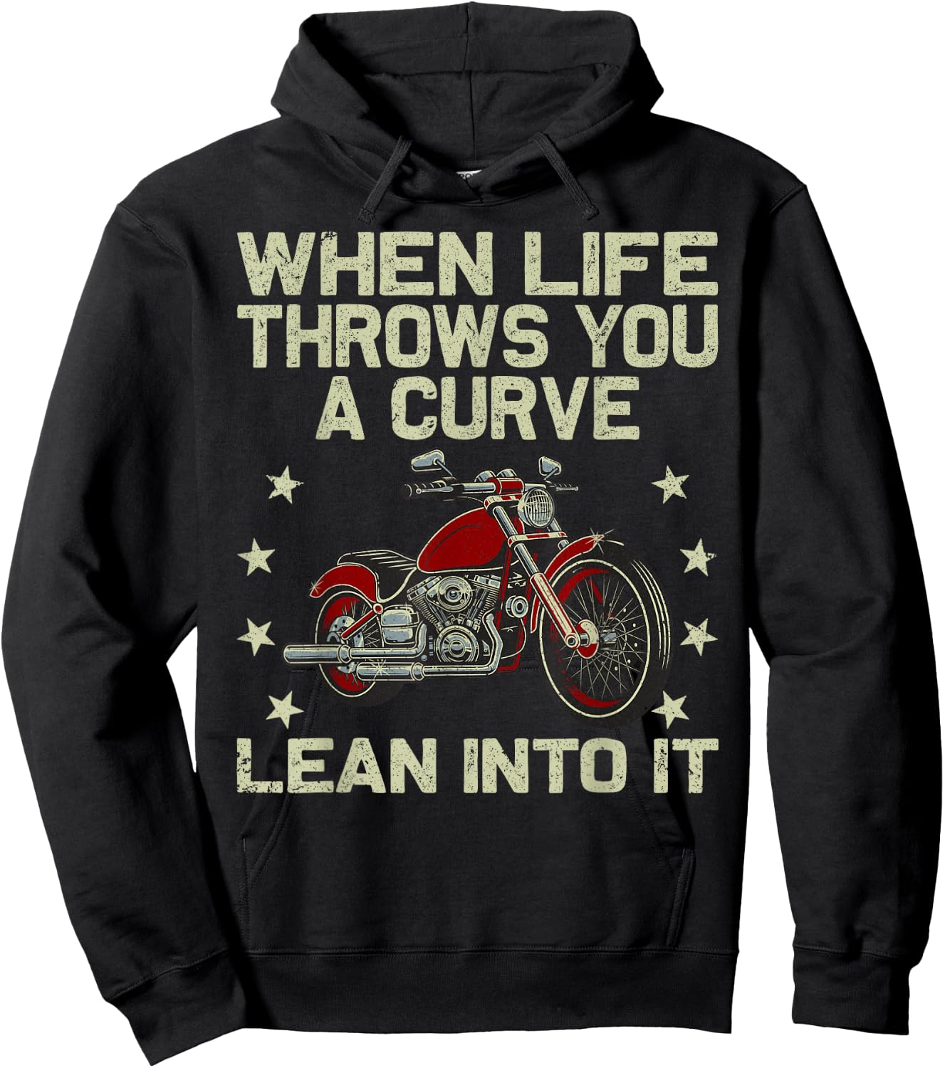 Funny Motorcycle Racer Design Women Motorcycle Lover Hoodie - Hoodie | Black
