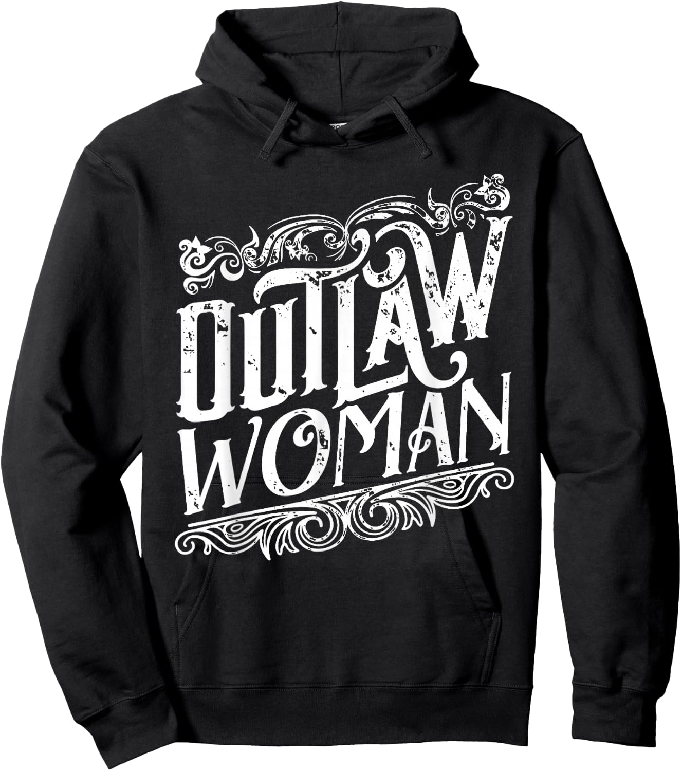Outlaw Woman Hoodie - Hoodie | Black