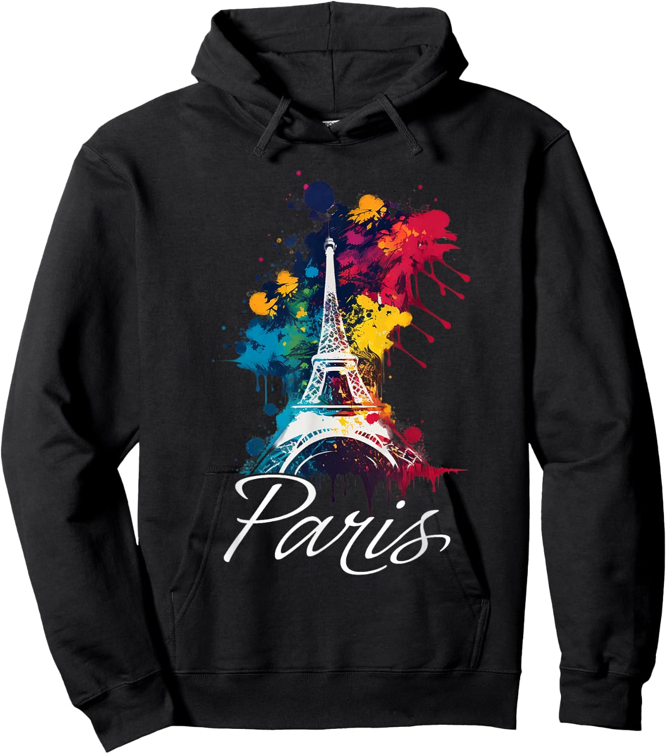 Eiffel Tower Paris Girls Travel Holiday France Souvenir Hoodie - Hoodie | Black