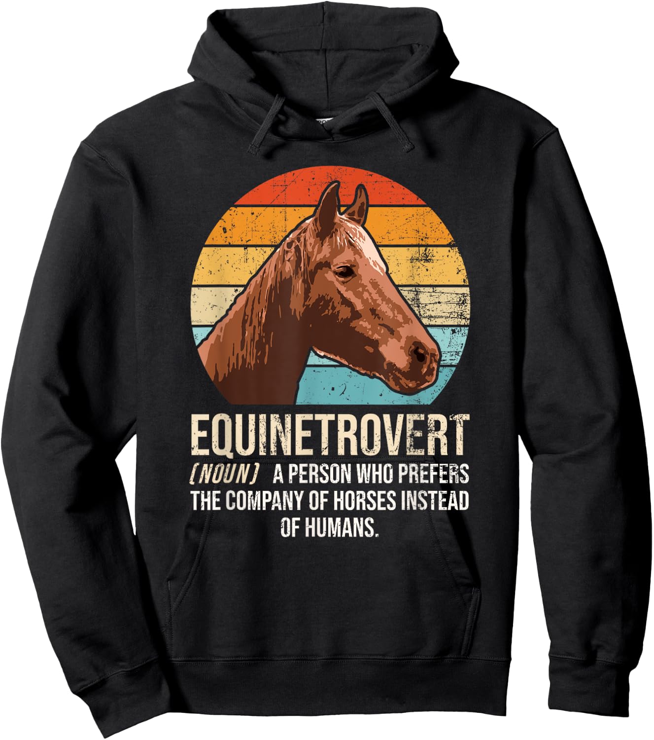 Horse Lover, Equestrian, Horse Rider, Horse Trainer, Horse Hoodie - Hoodie | Black