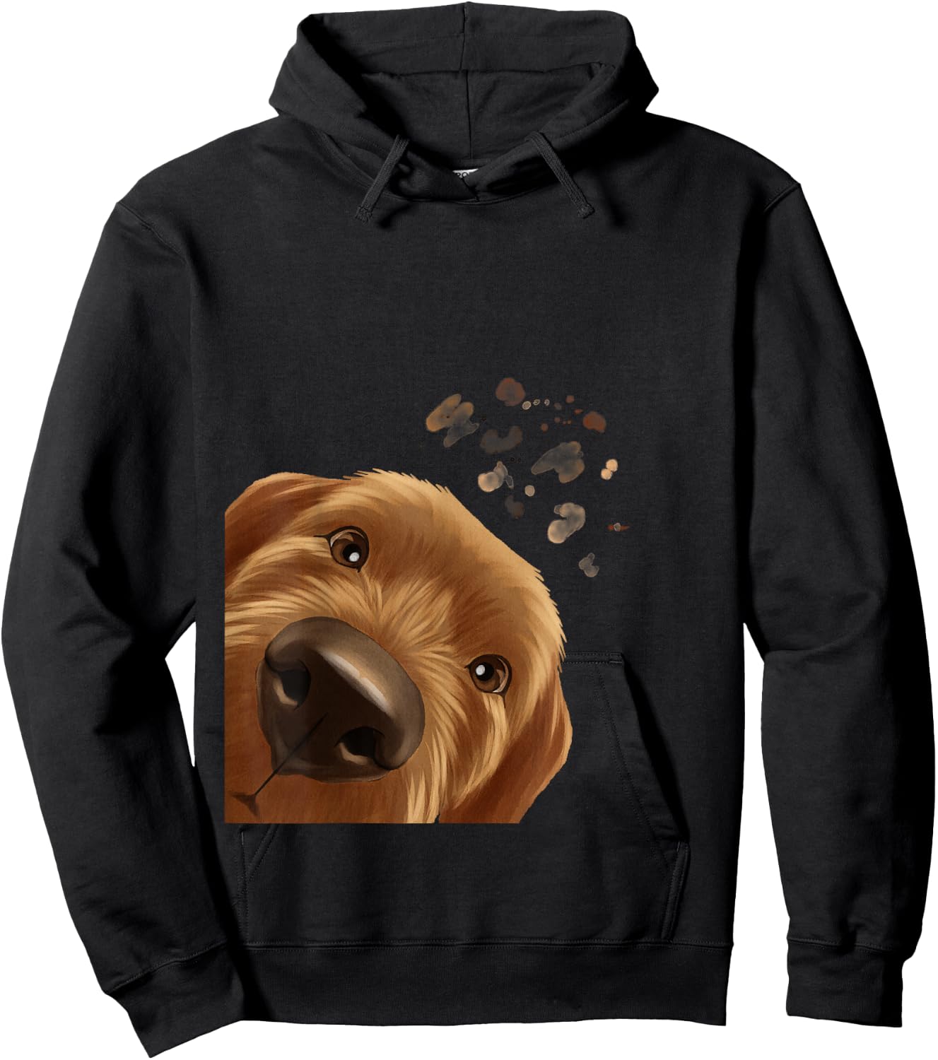 Funny Curious Dog Basset fauve de Bretagne Women Kids Hoodie - Hoodie | Black