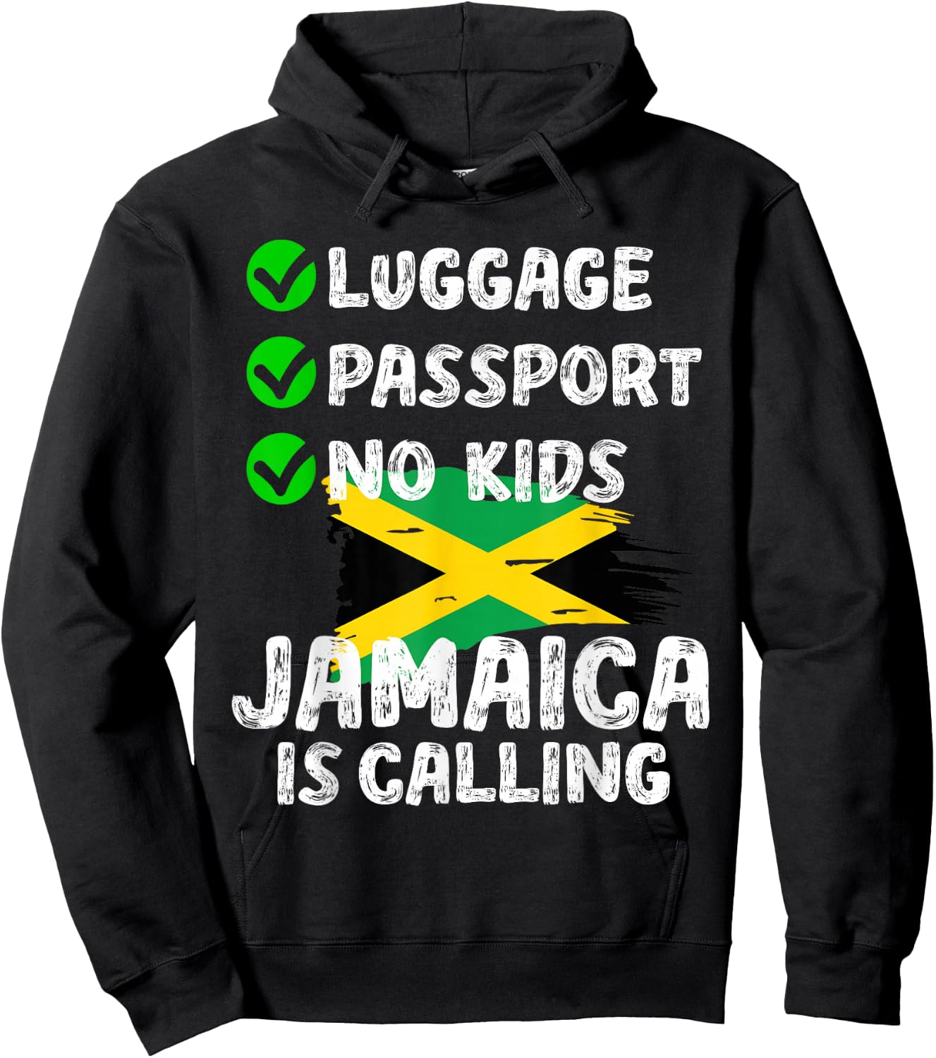 Jamaican Travel Vacation Outfit To Jamaica Men Women Jamaica Hoodie - Hoodie | Black