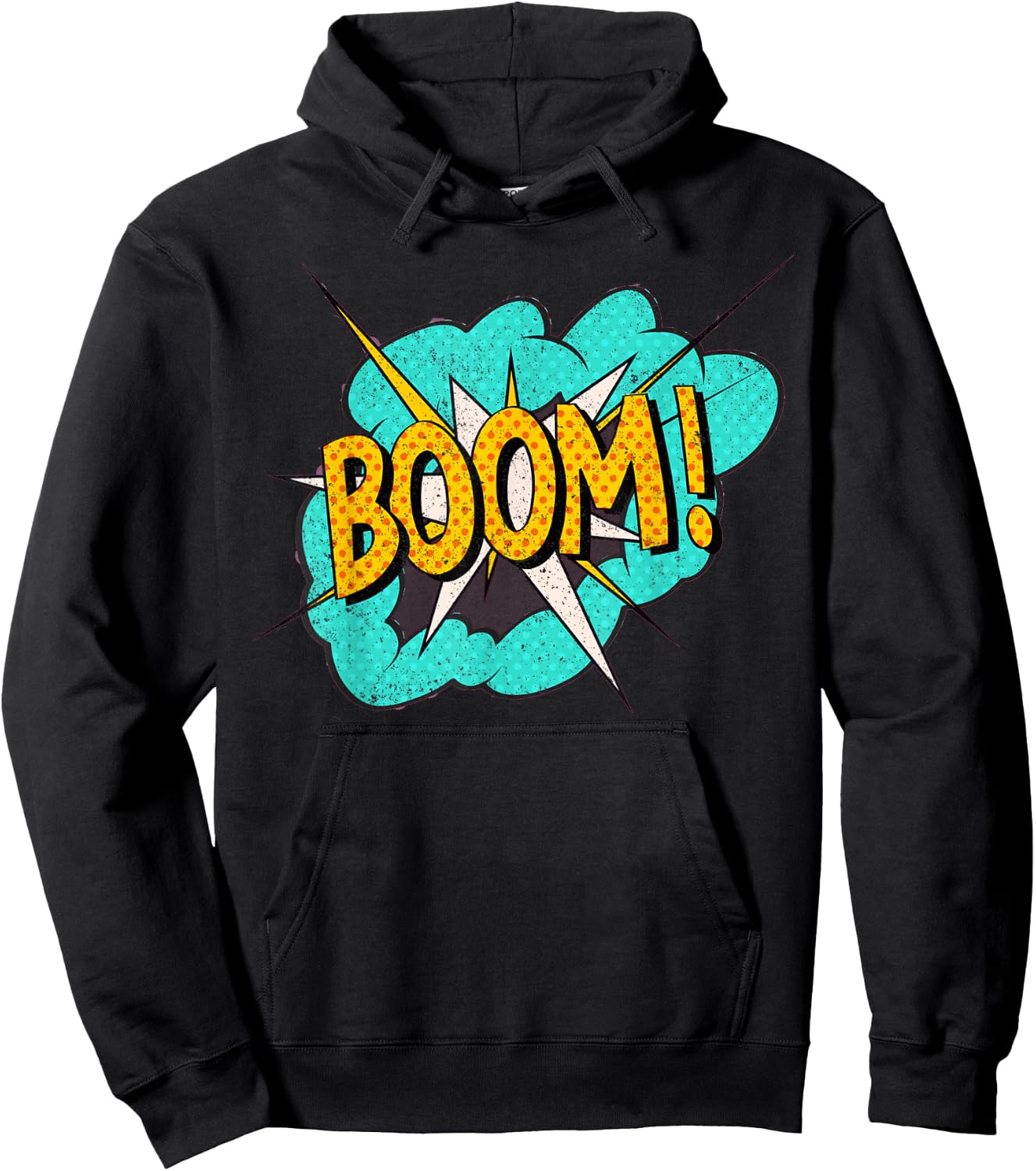 Comic Book Sound Effect: Boom! Action Bubble Hoodie - Hoodie | Black