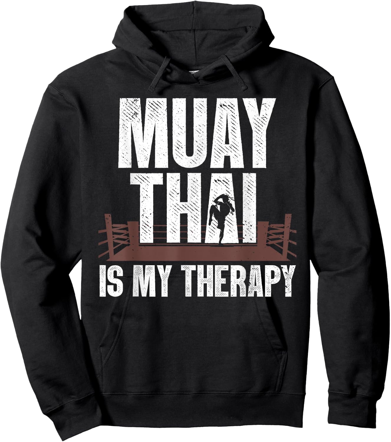 Funny Muay Thai Design Women Kids Muay Thai Boxing Hoodie - Hoodie | Black