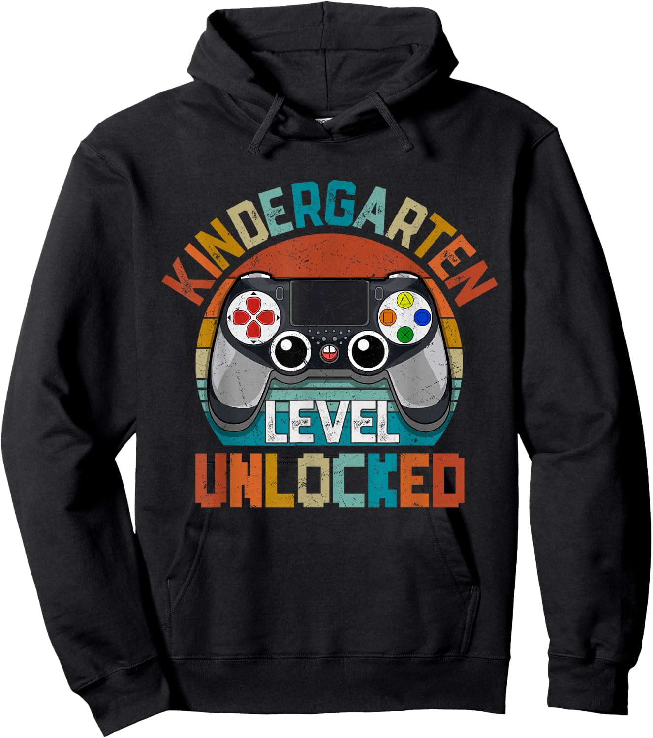 Kindergarten Grade Level Unlocked Video Game Back To School Hoodie - Hoodie | Black