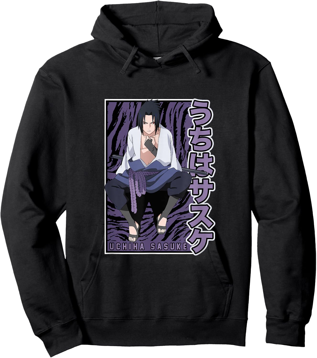 Naruto Shippuden Sasuke Uchiha Hoodie - Hoodie | Black