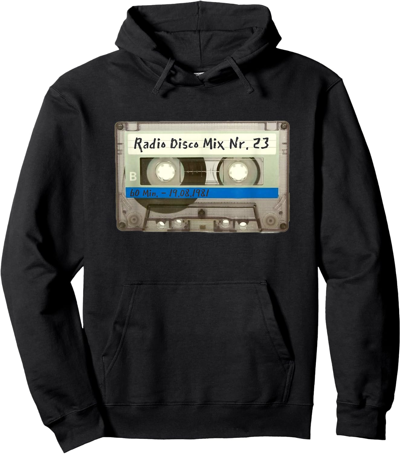 Retro Music DJ Cassette 80s 90s S-XXXL Hoodie - Hoodie | Black