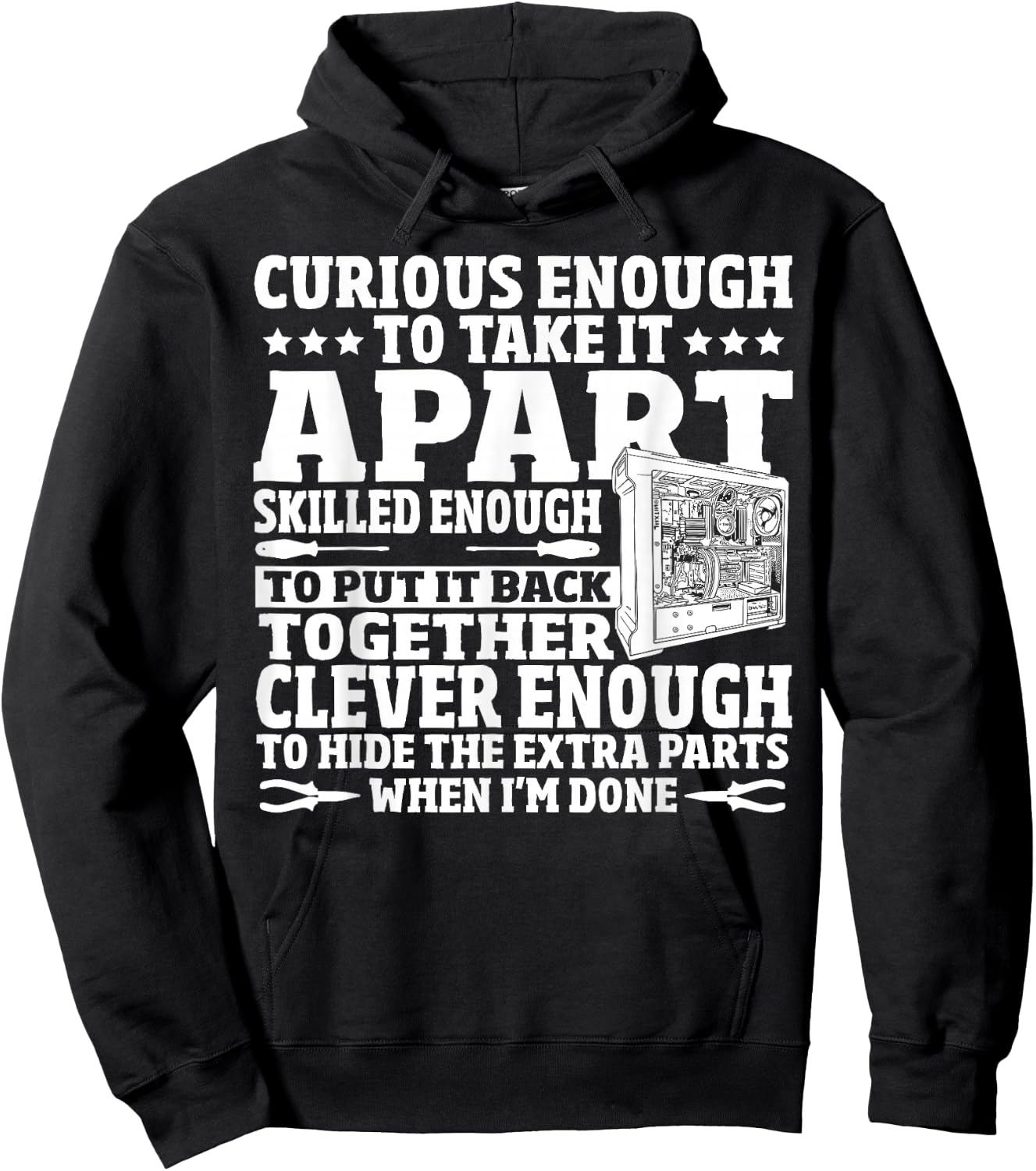 Computer Fixing Information Technology - Computer Repair Hoodie - Hoodie | Black