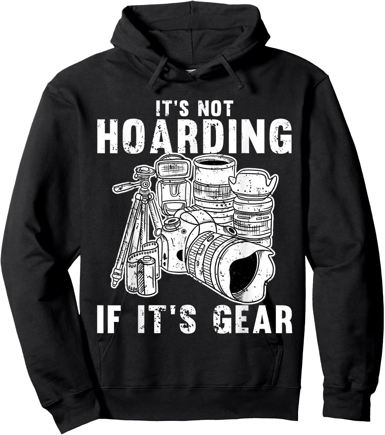 Cool Photography Women Photographer Camera Gear Lens Hoodie - Hoodie | Black