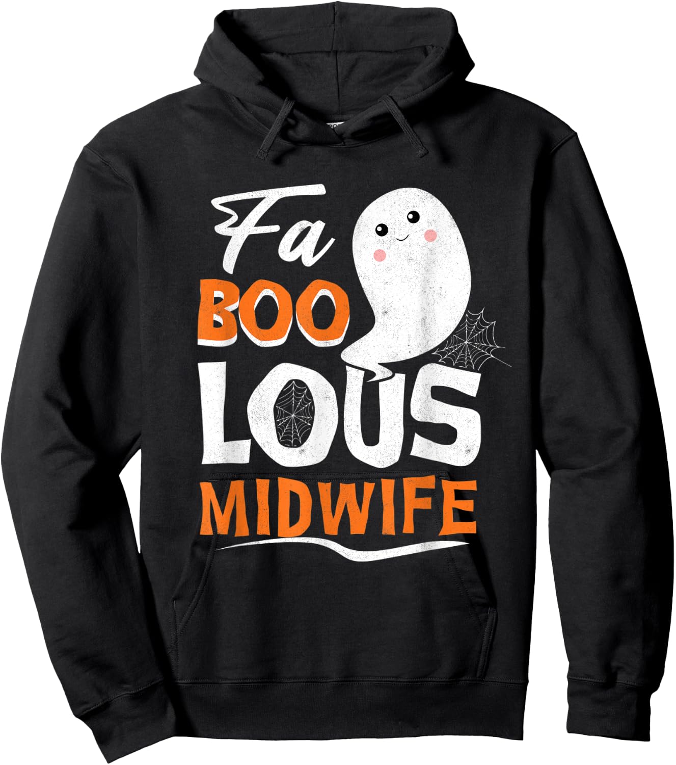 Fabulous Faboolous Midwife Ghost Halloween Hoodie - Hoodie | Black