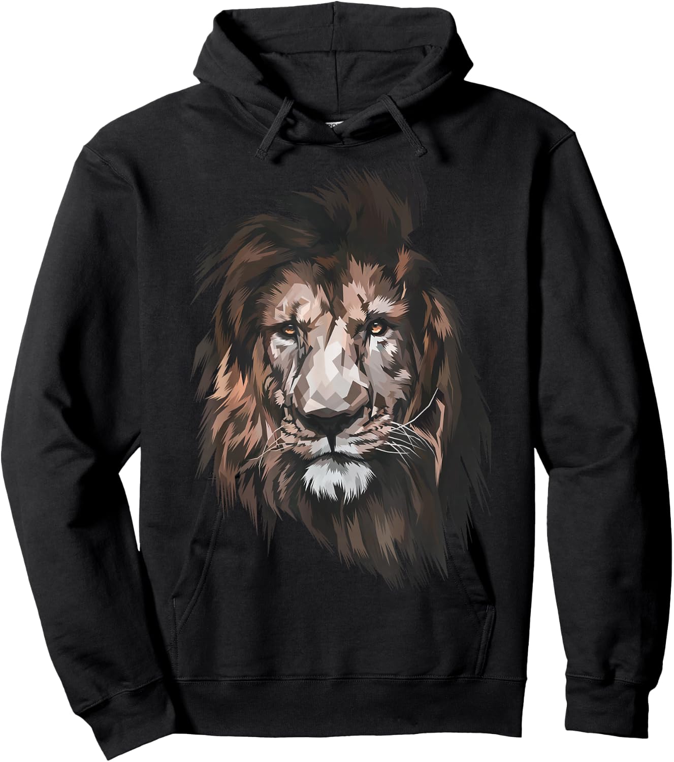 lion head pop art for lovers of lions African Wild Animal Hoodie - Hoodie | Black