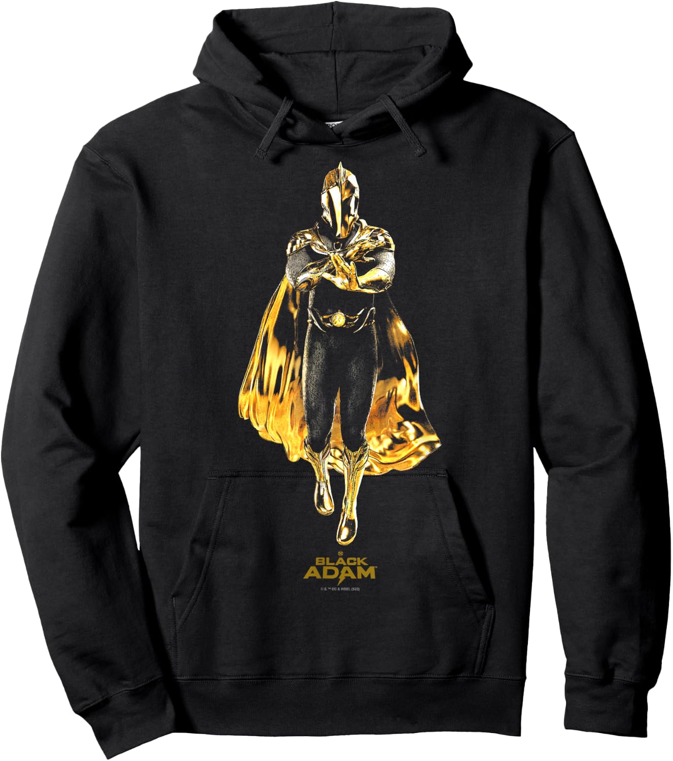 Black Adam Dr. Fate Shadowed Pose Poster Hoodie - Hoodie | Black