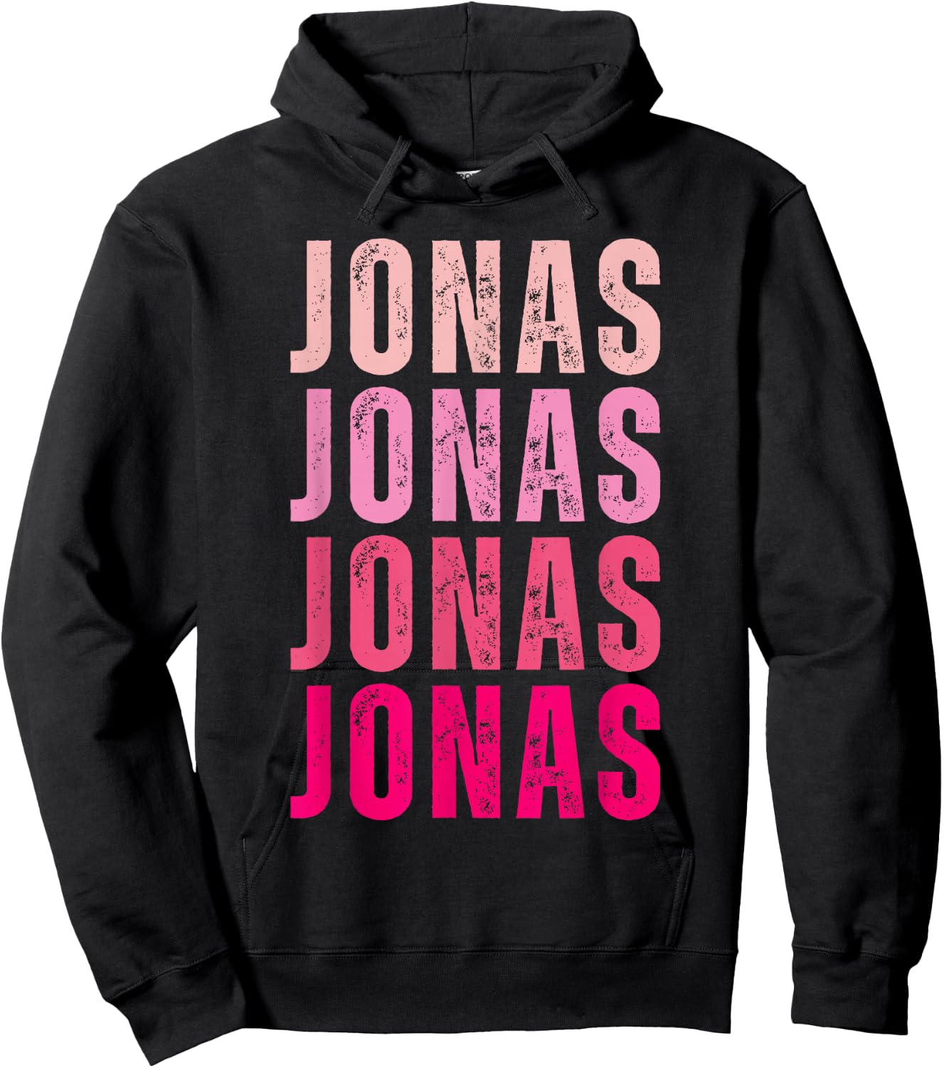Personalized Name Jonas I Love Jonas Hoodie - Hoodie | Black