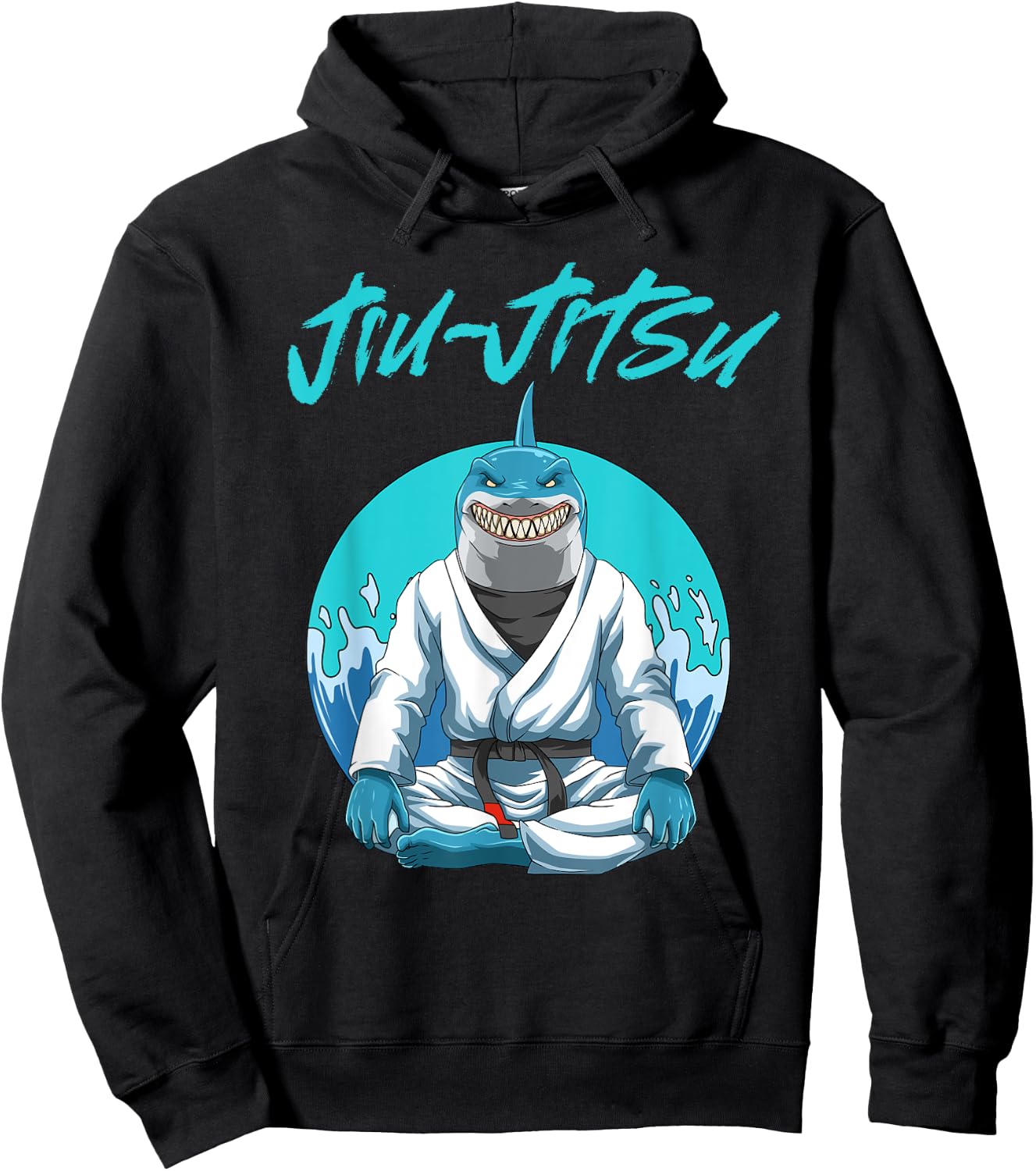 The Ground Is My Ocean Jiu Jitsu Shark Hoodie - Hoodie | Black