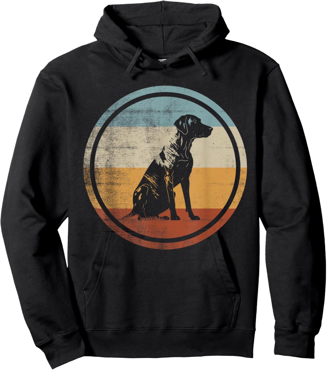 Retro Vintage Design Plott Hound Hoodie - Hoodie | Black