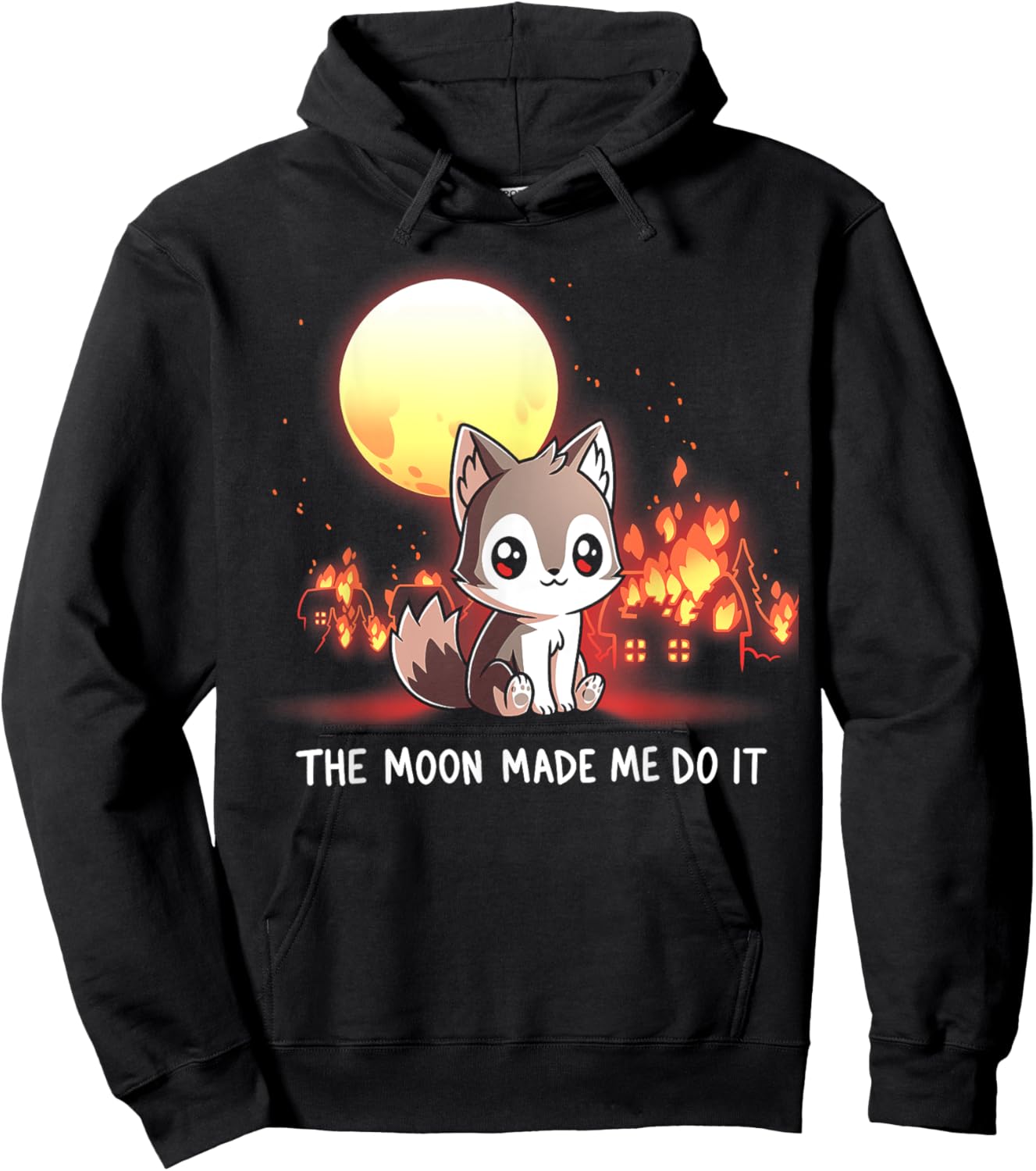 The Moon Made Me Do It Hoodie - Hoodie | Black