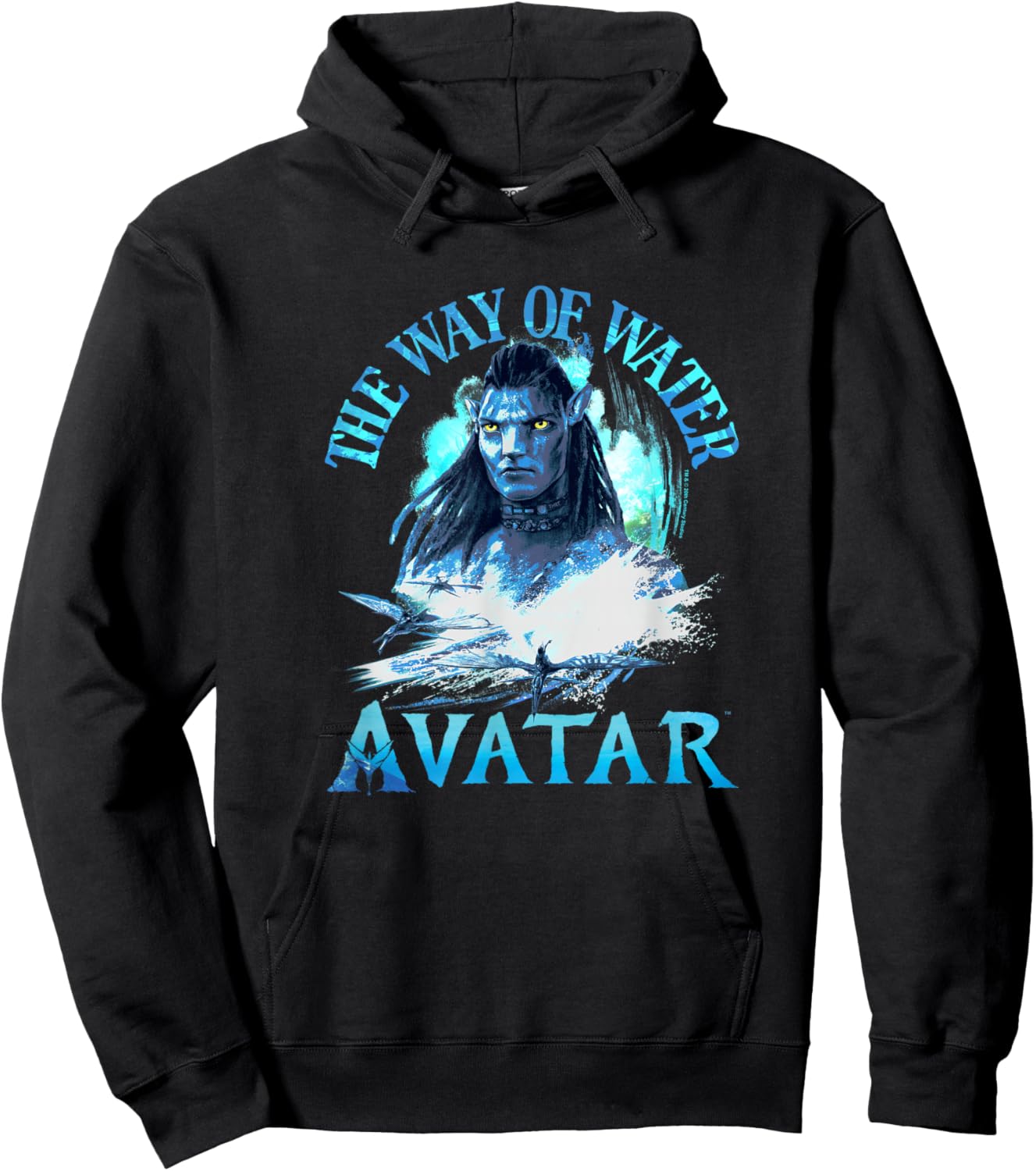 Avatar: The Way of Water Jake Sully Epic Paint Portrait Hoodie - Hoodie | Black