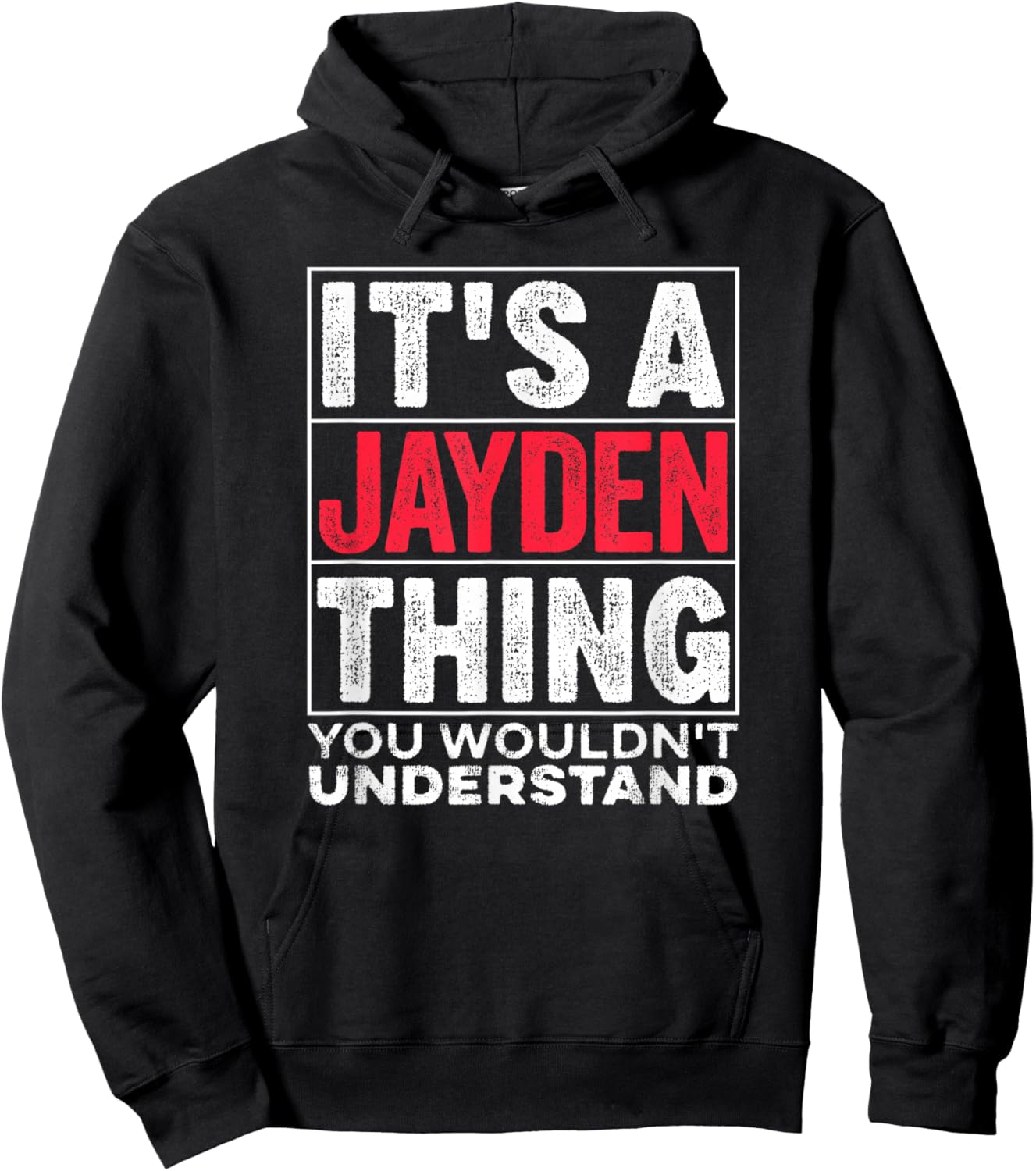 Surname for Jayden Hoodie - Hoodie | Black