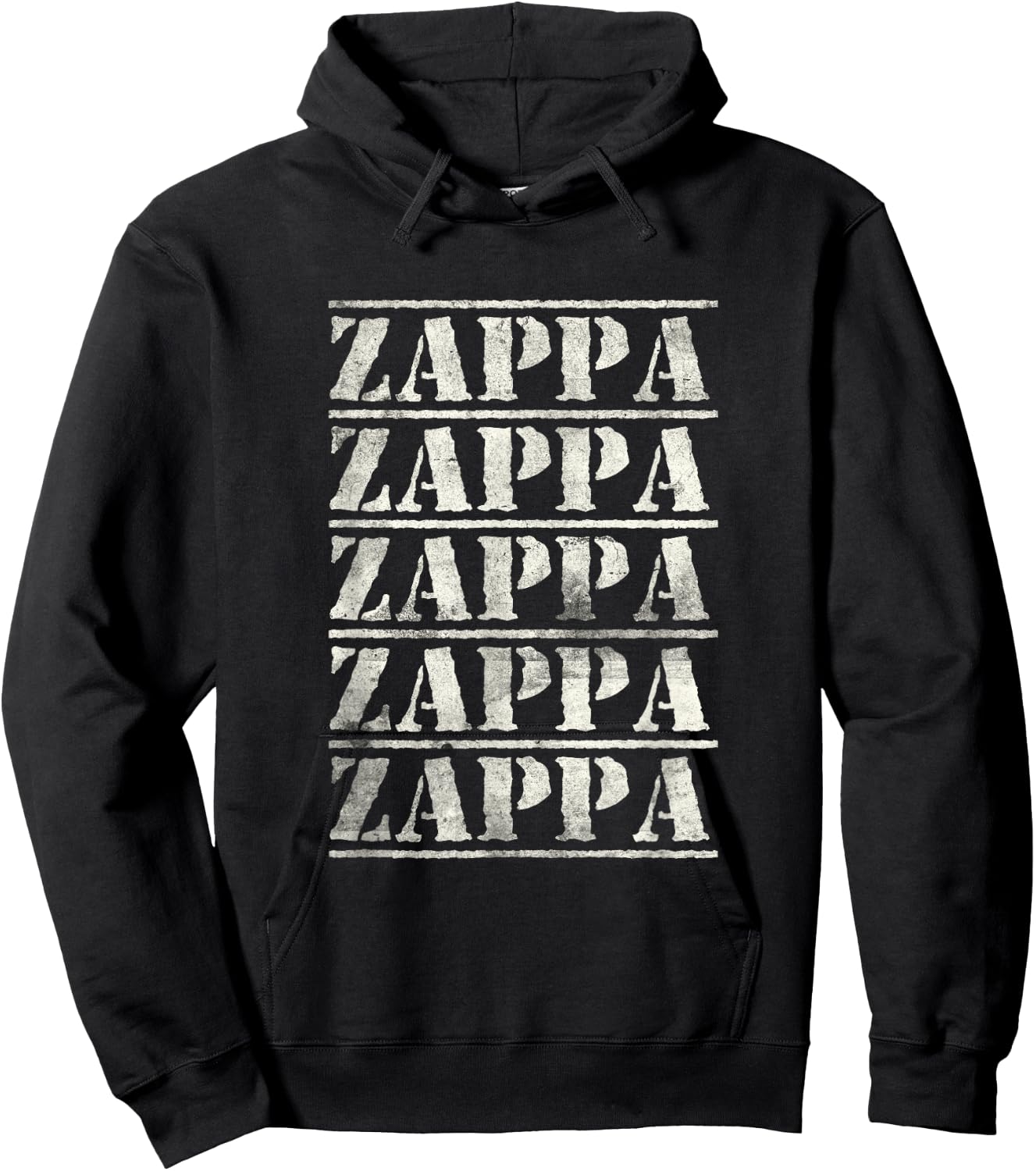 Love Heart Zappa Grunge Retro Vintage Style Black Zappa Hoodie - Hoodie | Black