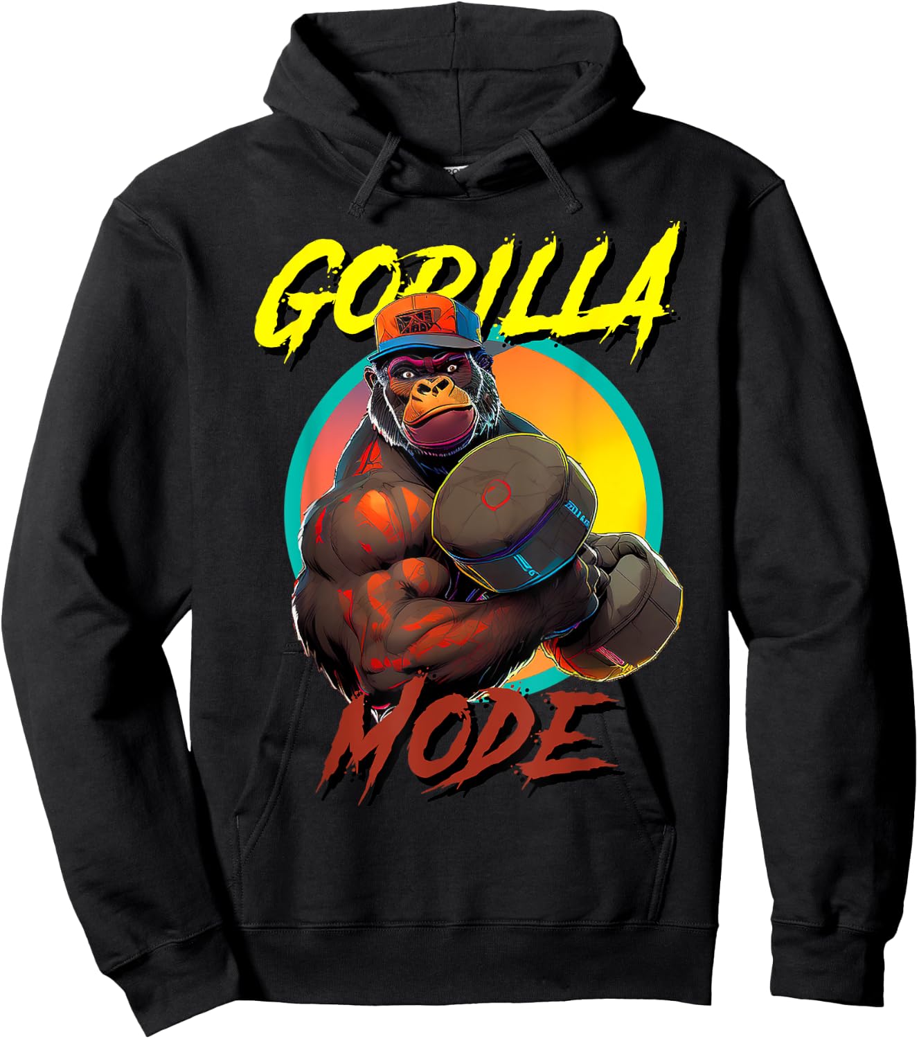Bodybuilding Gorilla Mode workout Hoodie - Hoodie | Black