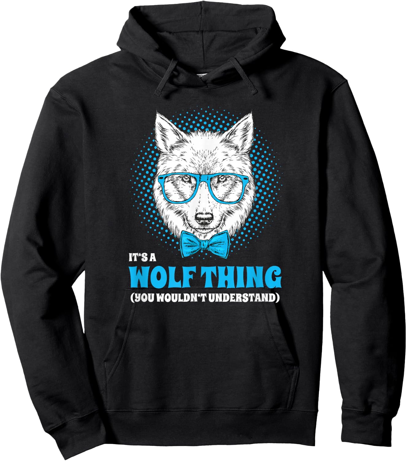It's A Wolf Thing You Wouldn't Understand Hipster Hoodie - Hoodie | Black