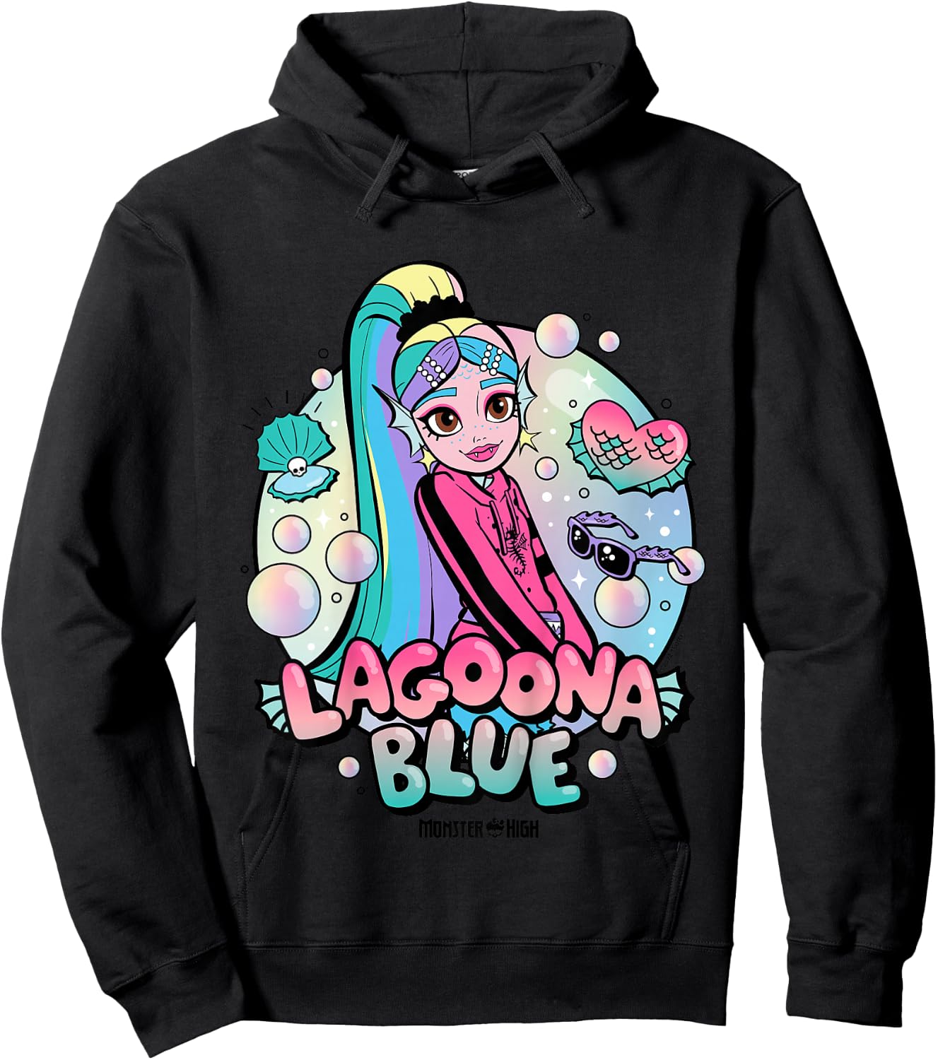 Kids Monster High - Lagoona Blue Bubbles Hoodie - Hoodie | Black