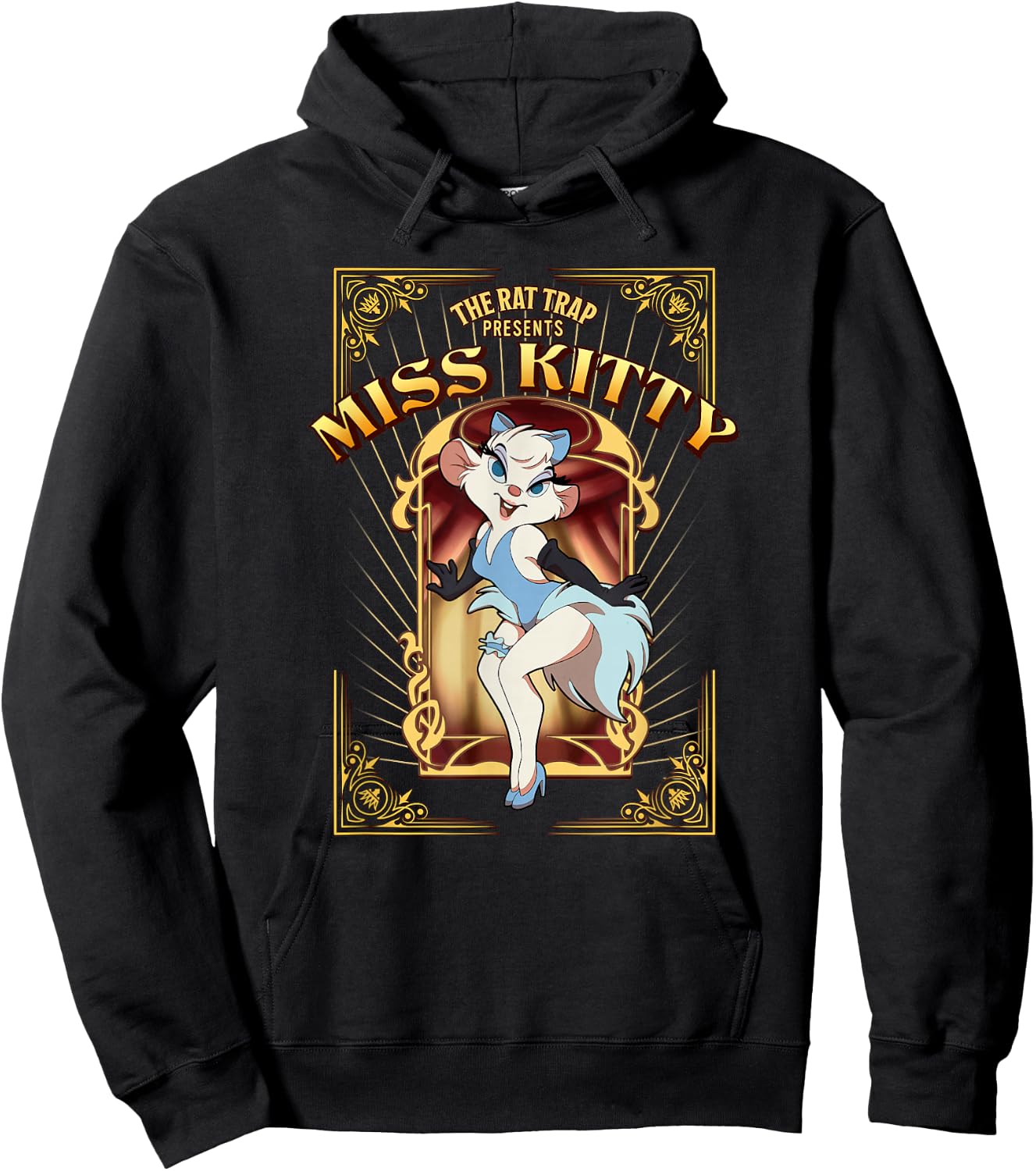 Disney The Great Mouse Detective Miss Kitty Classic Poster Hoodie - Hoodie | Black